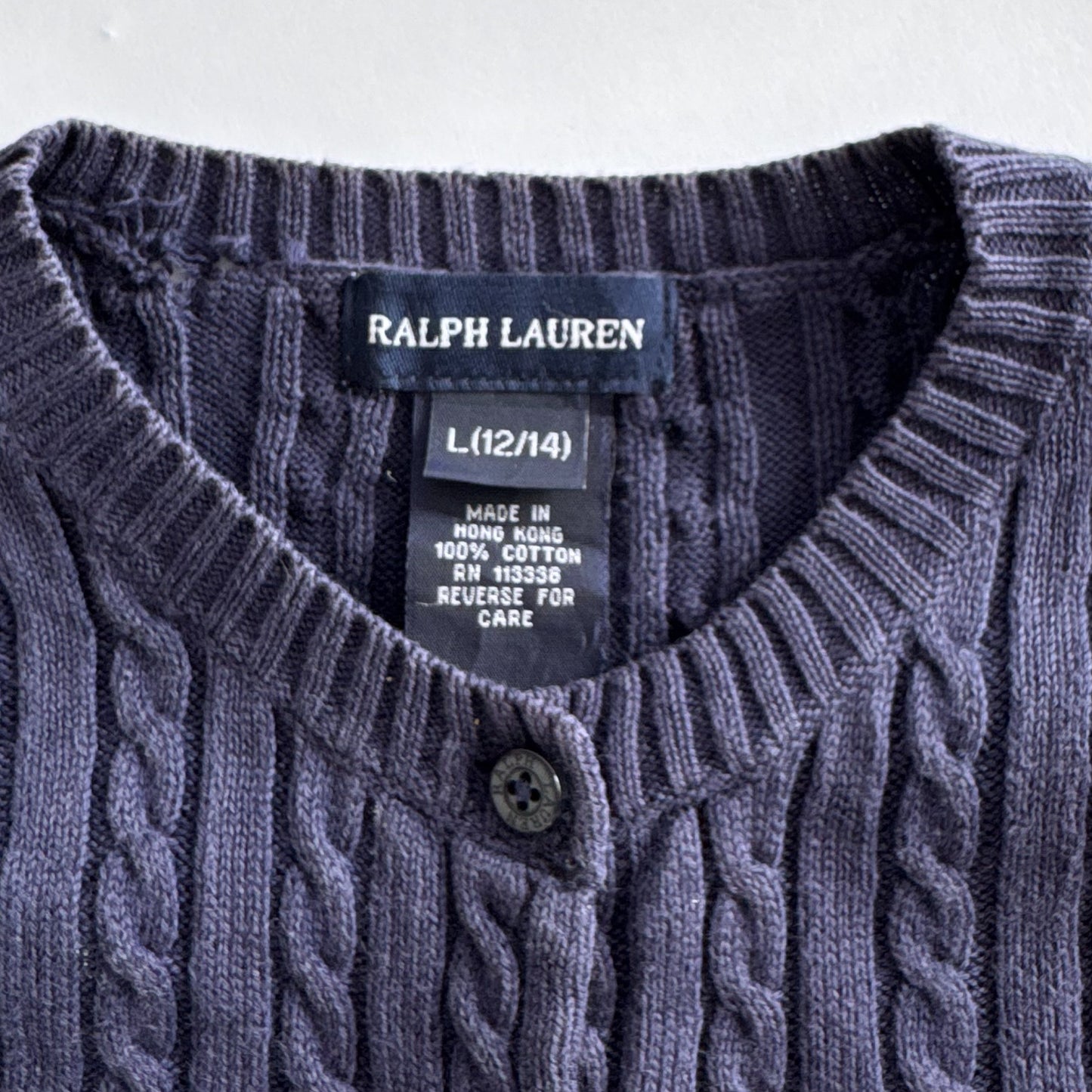 Ralph Lauren Cable Knit Cardigan - XS