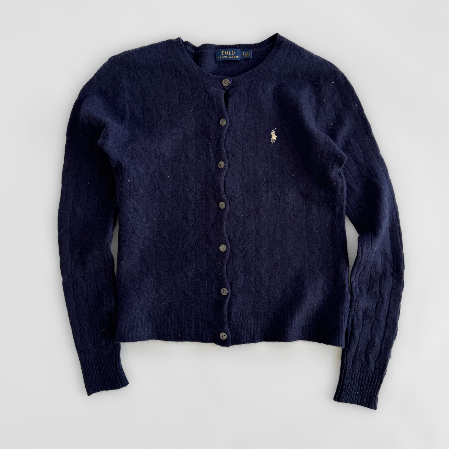 Ralph Lauren Cable Knit Cardigan - Small
