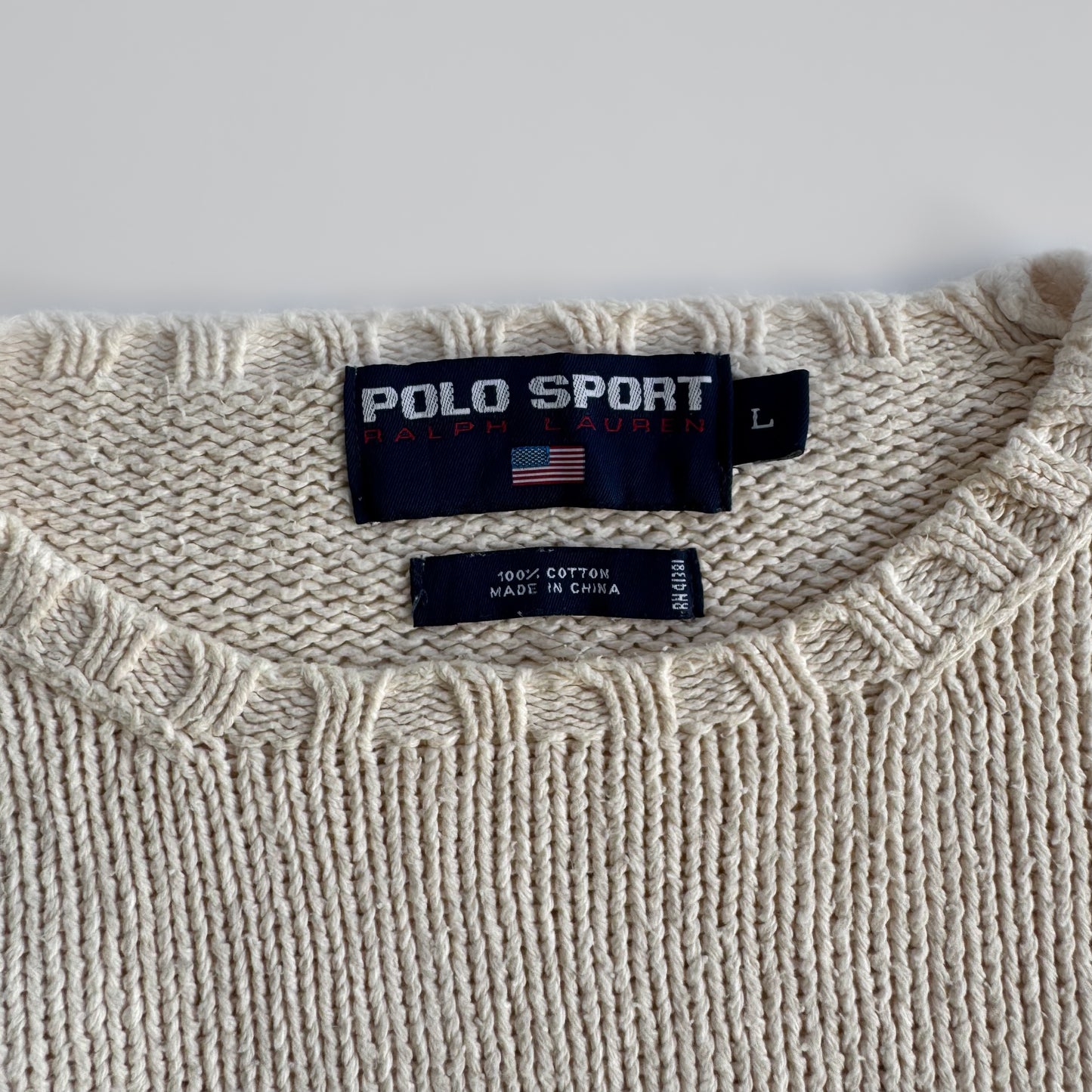 Polo Sport Heavy Knit Sweater - Large