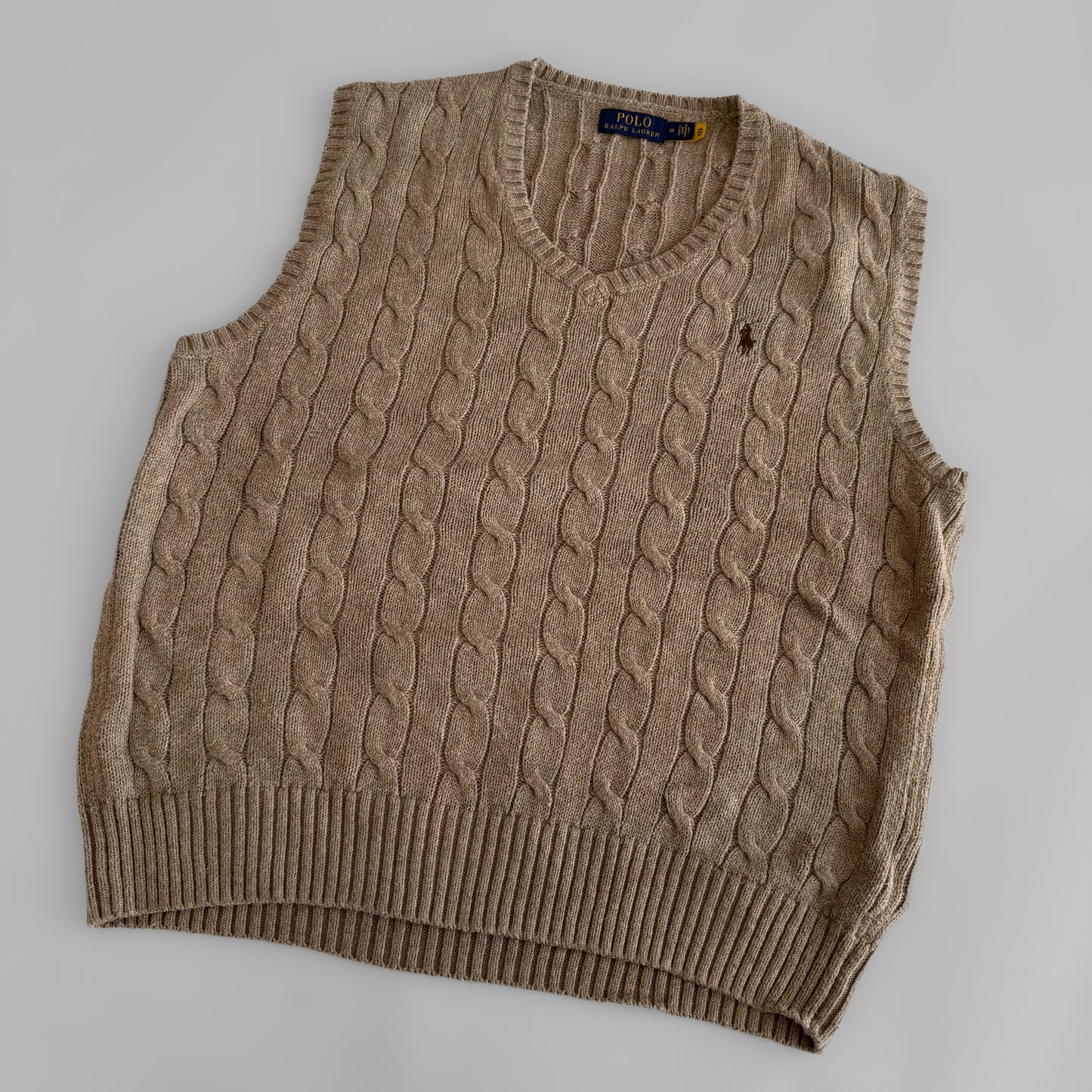Ralph Lauren Cable Knit Vest - Medium