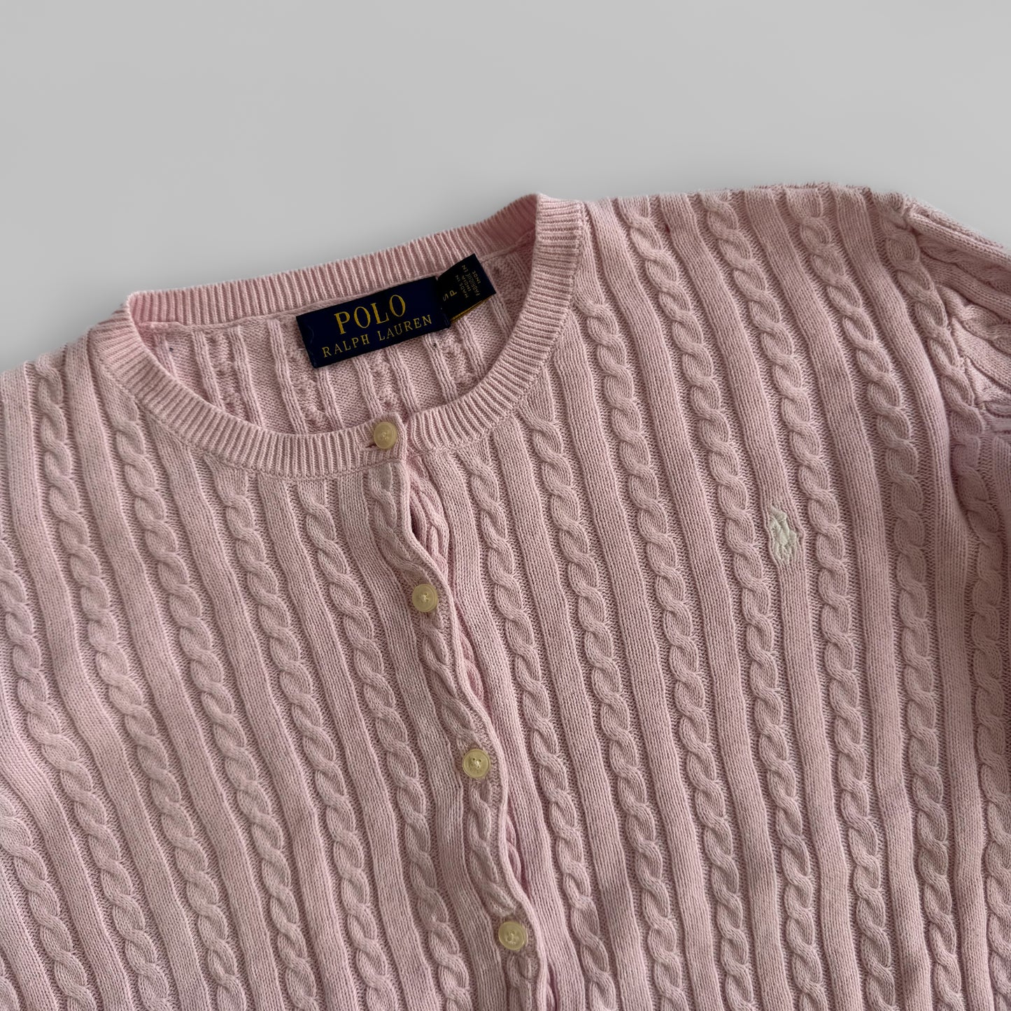 Ralph Lauren Cable Knit Cardigan - Small
