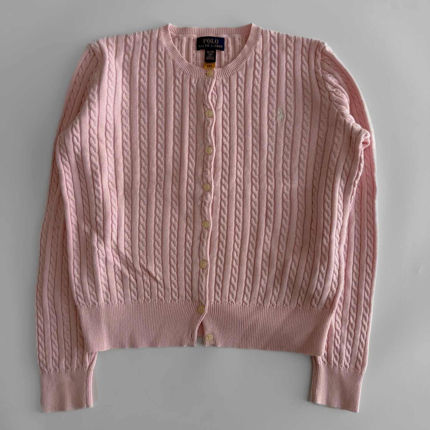 Ralph Lauren Cable Knit Cardigan - Small