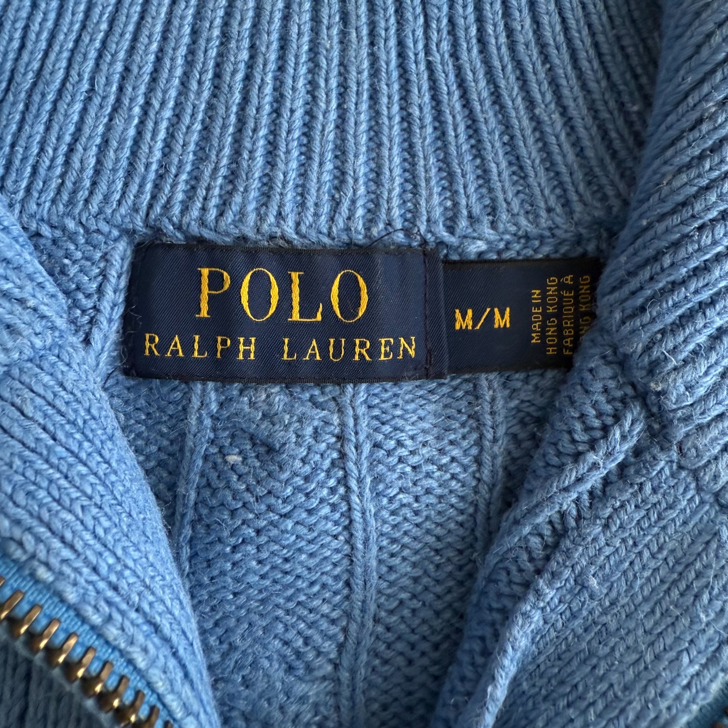 Ralph Lauren Cable Knit Quarter Zip - Medium