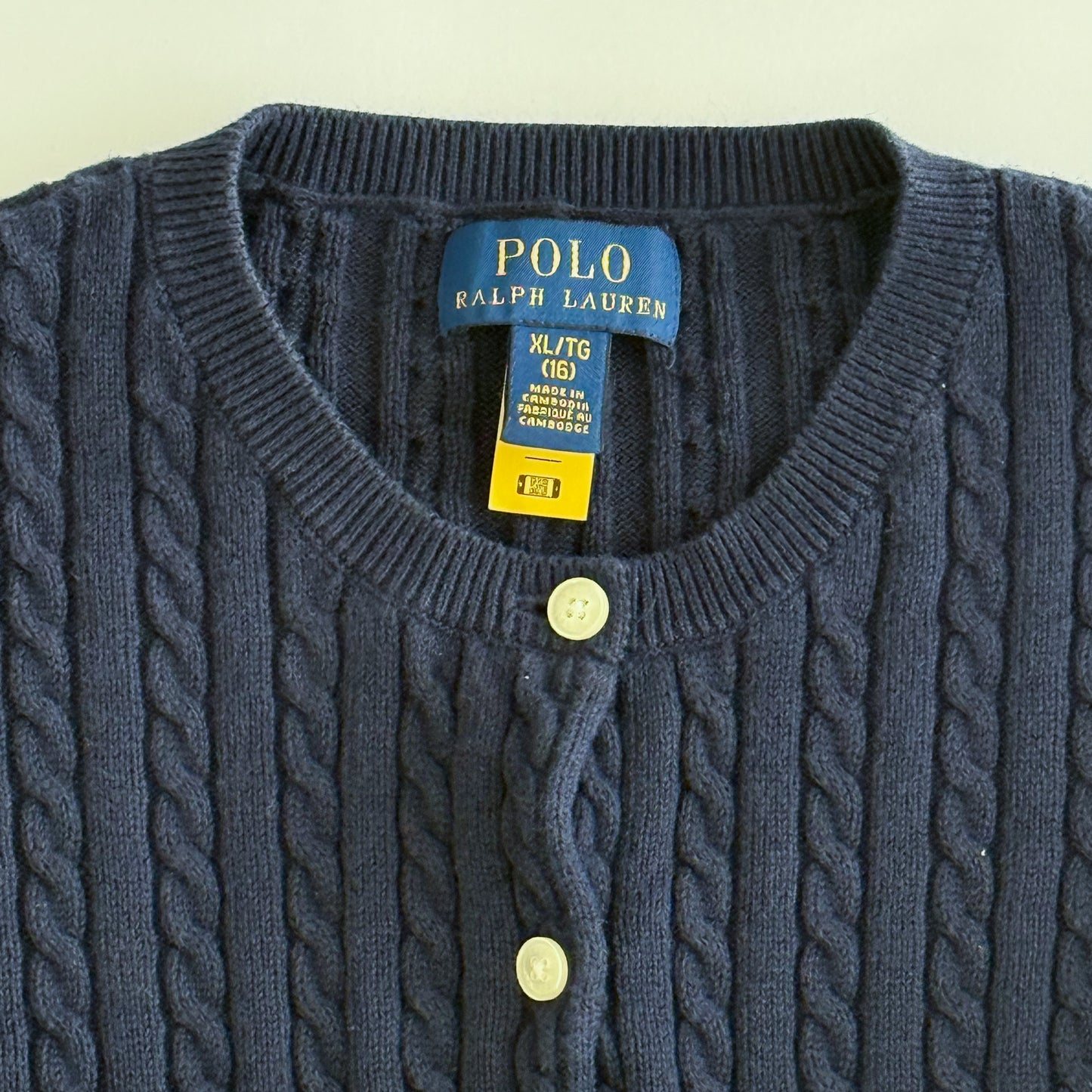 Ralph Lauren Cable Knit Cardigan - XS