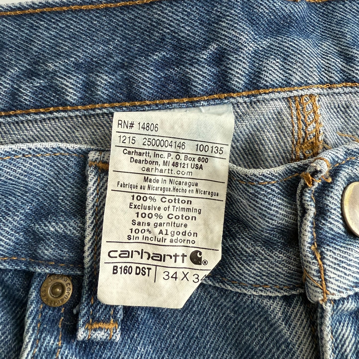 Carhartt Wide Leg Jeans - 34 X 34