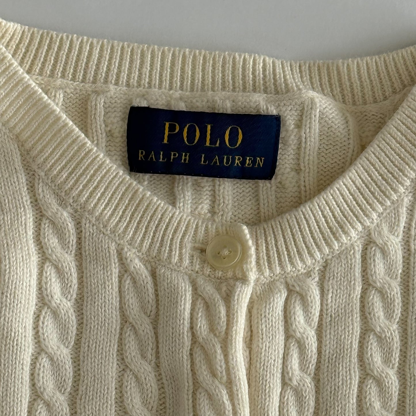 Ralph Lauren Cable Knit Cardigan - Small