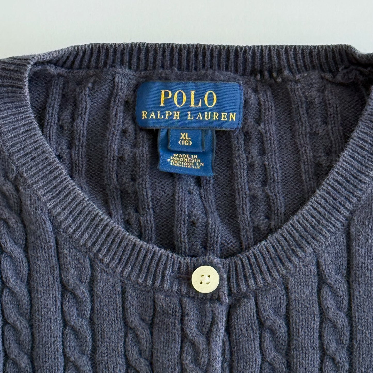 Ralph Lauren Cable Knit Cardigan - Small