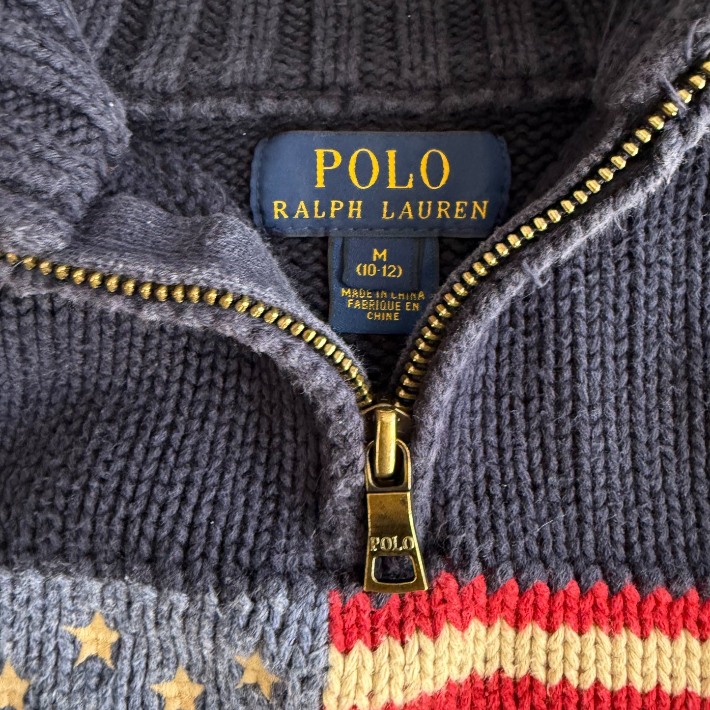 Ralph Lauren Flag Quarter Zip - XS