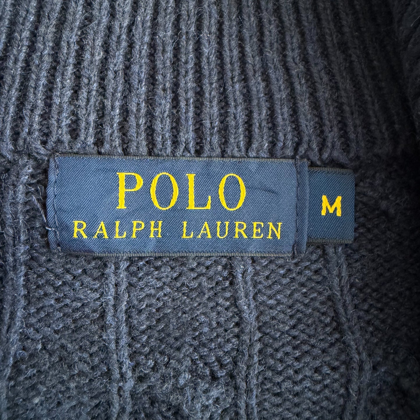 Ralph Lauren Cable Knit Quarter Zip - Medium