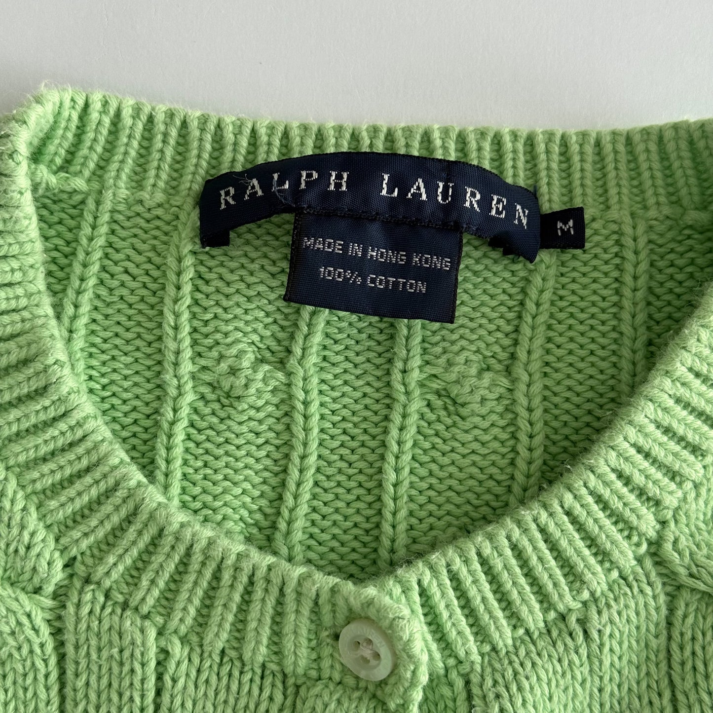 Ralph Lauren Cable Knit Cardigan - Medium