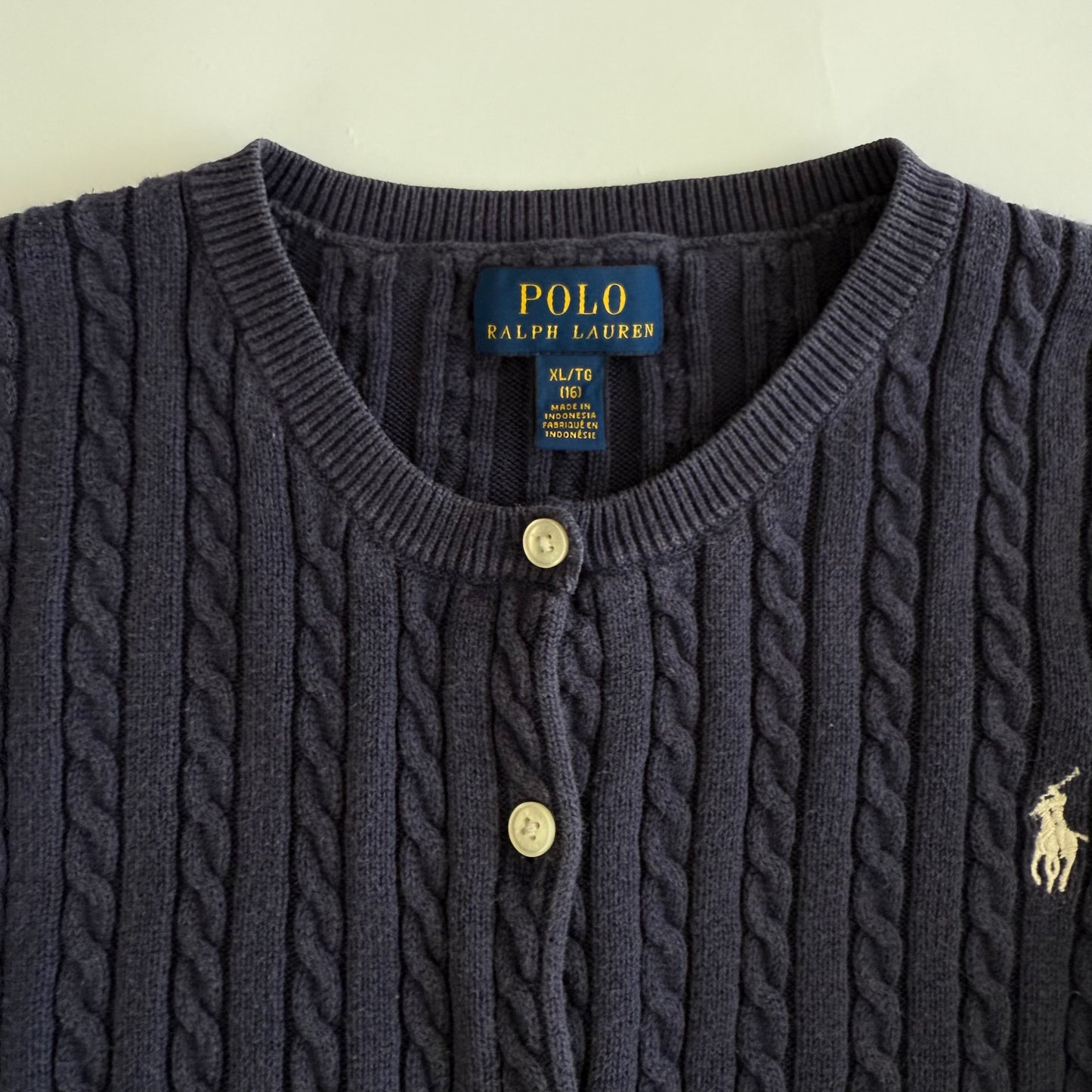 Ralph Lauren Cable Knit Cardigan - Medium