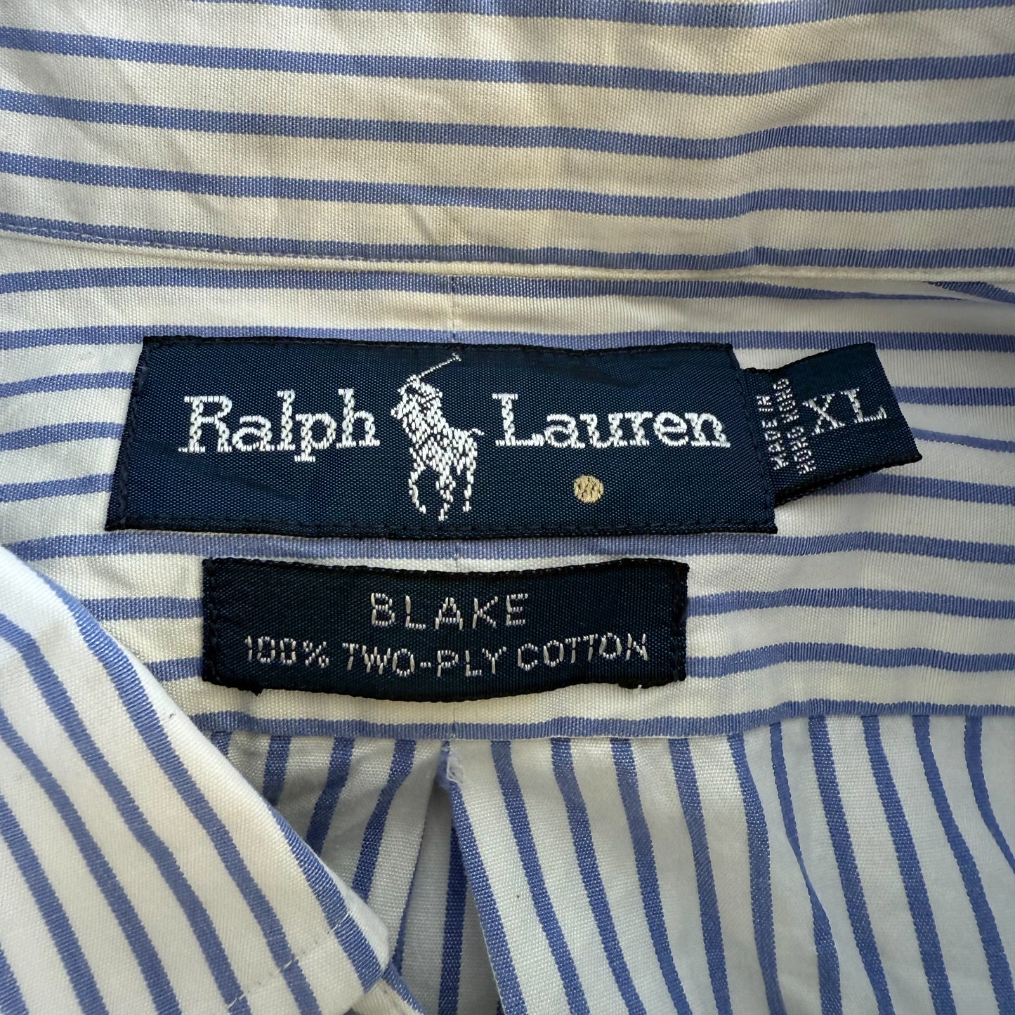 Ralph Lauren Striped Button Up Shirt - XL