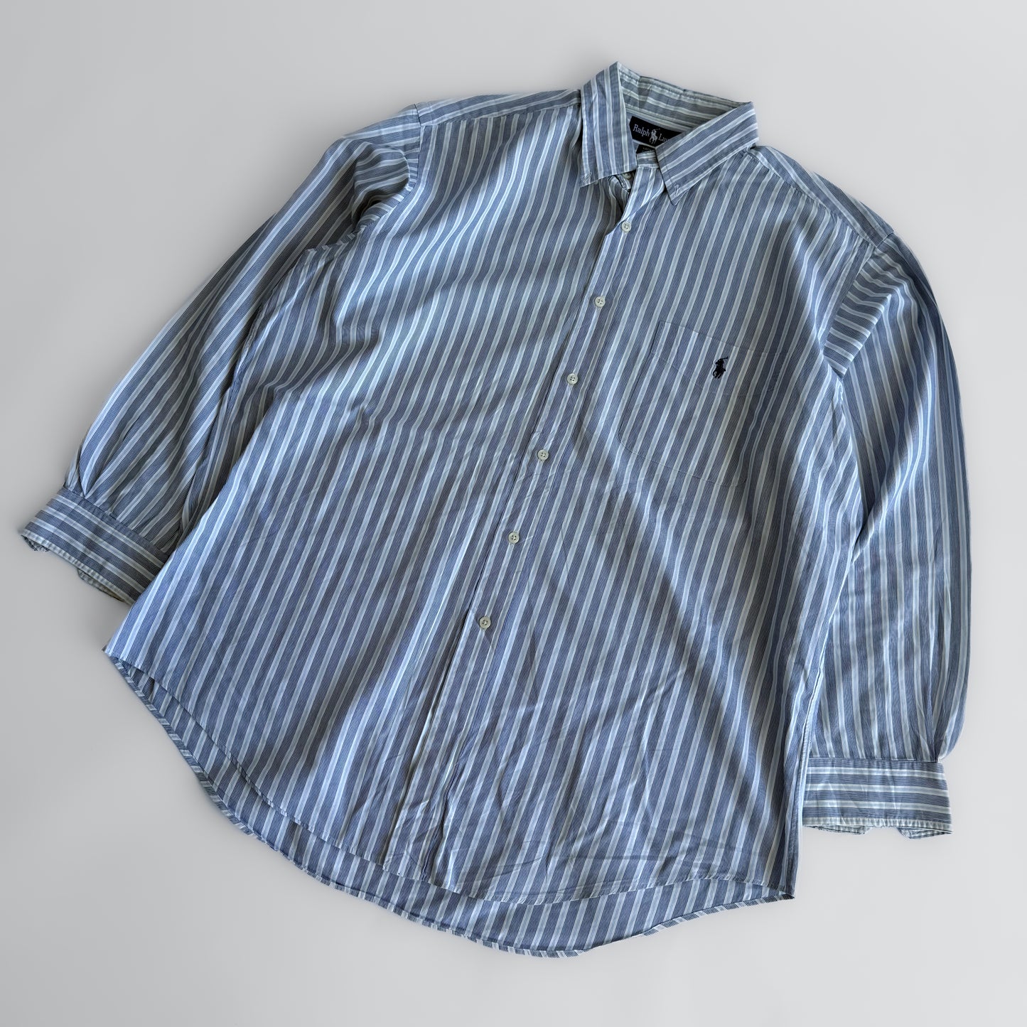 Ralph Lauren Striped Button Up Shirt - XL