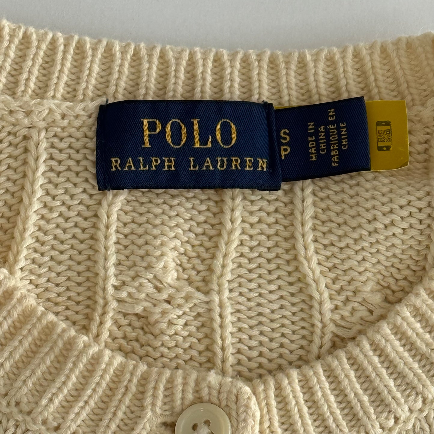 Ralph Lauren Cable Knit Cardigan - Large