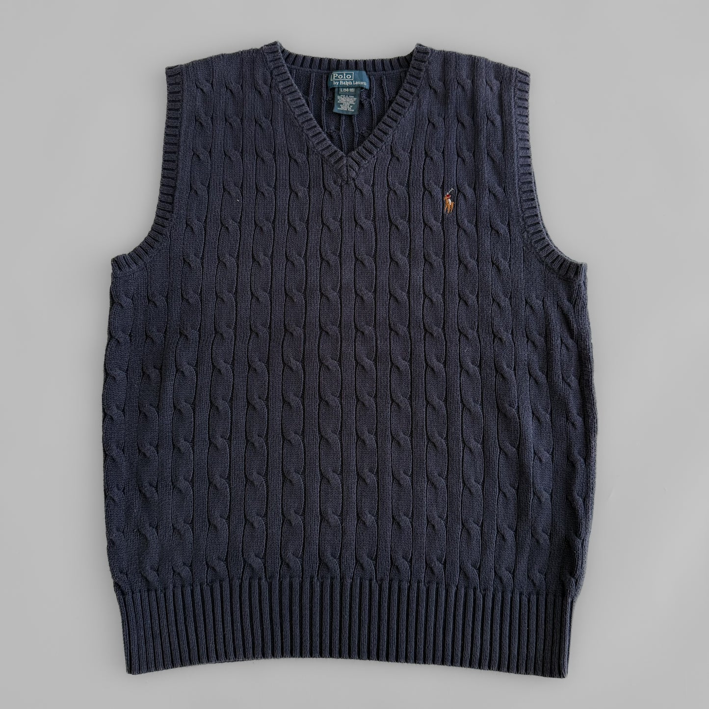 Ralph Lauren Cable Knit Vest - Small