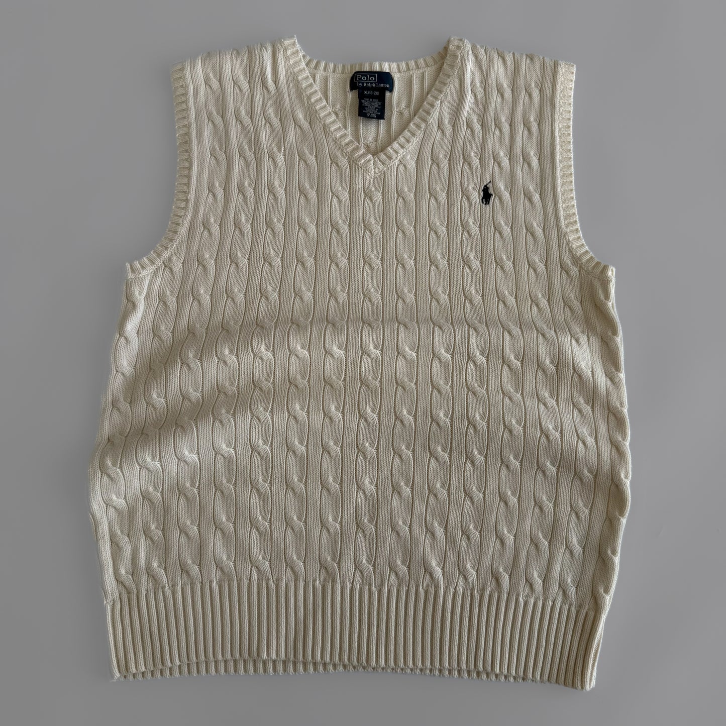 Ralph Lauren Cable Knit Vest - Medium