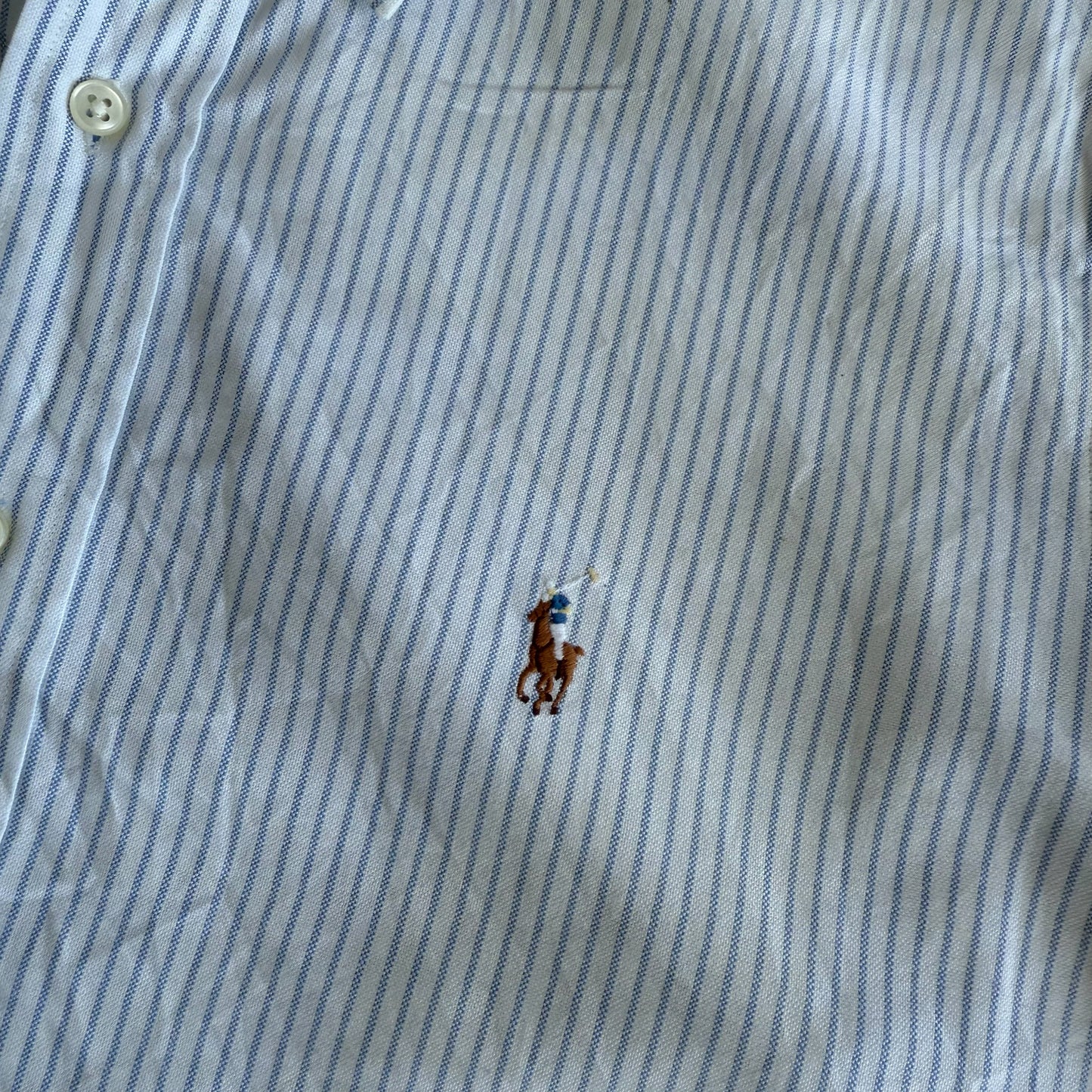 Ralph Lauren Striped Button Up Shirt - XL