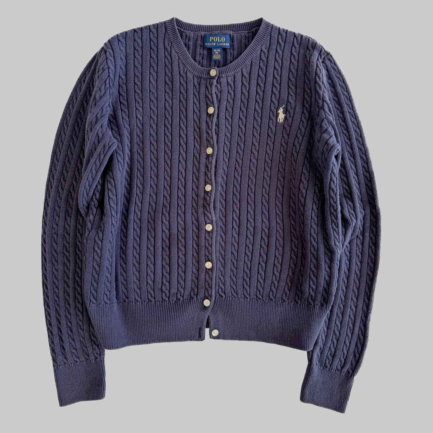Ralph Lauren Cable Knit Cardigan - Small