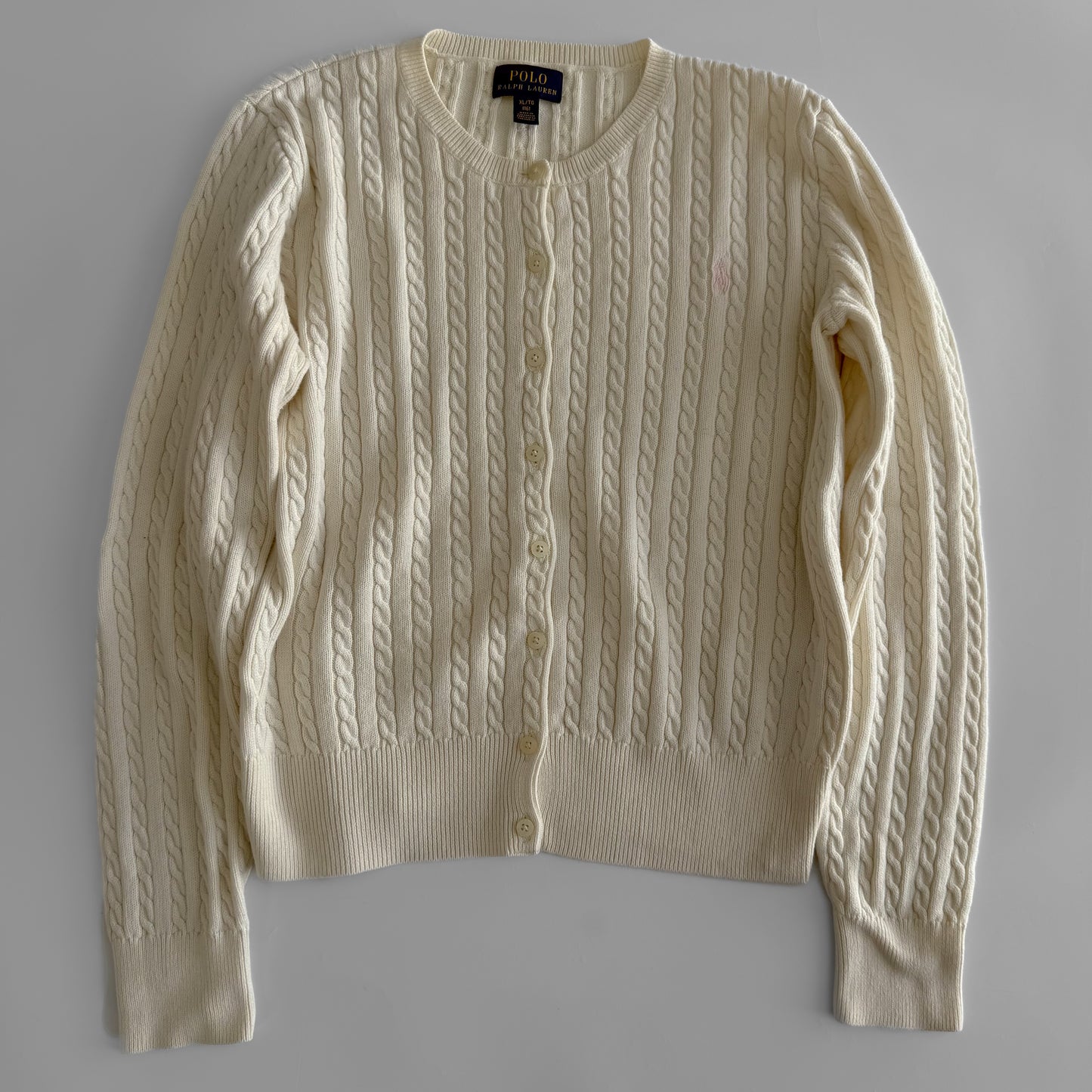 Ralph Lauren Cable Knit Cardigan - Small