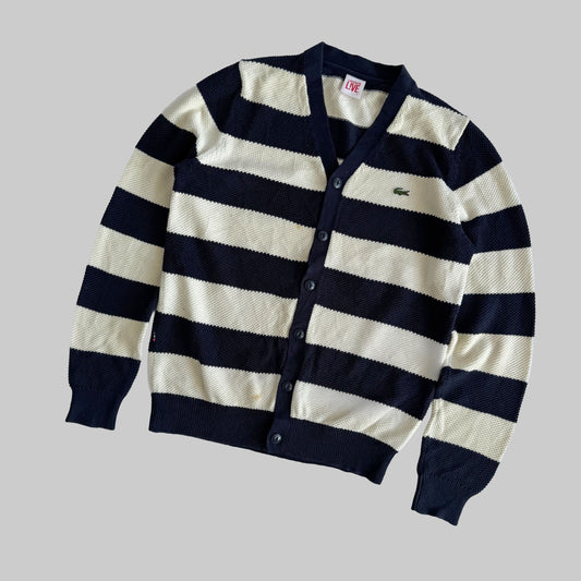 Lacoste Striped Cardigan - Large