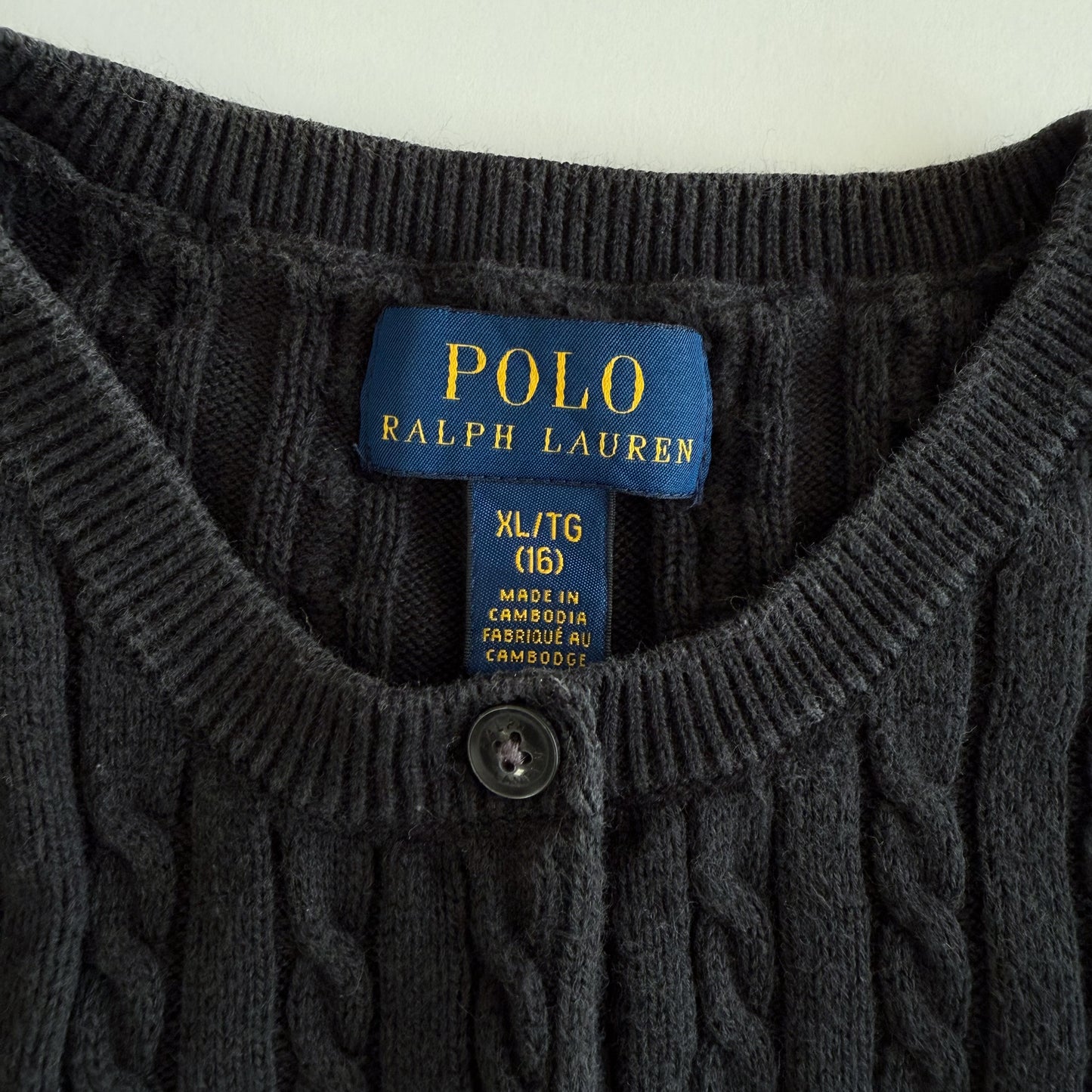 Ralph Lauren Cable Knit Cardigan - Small
