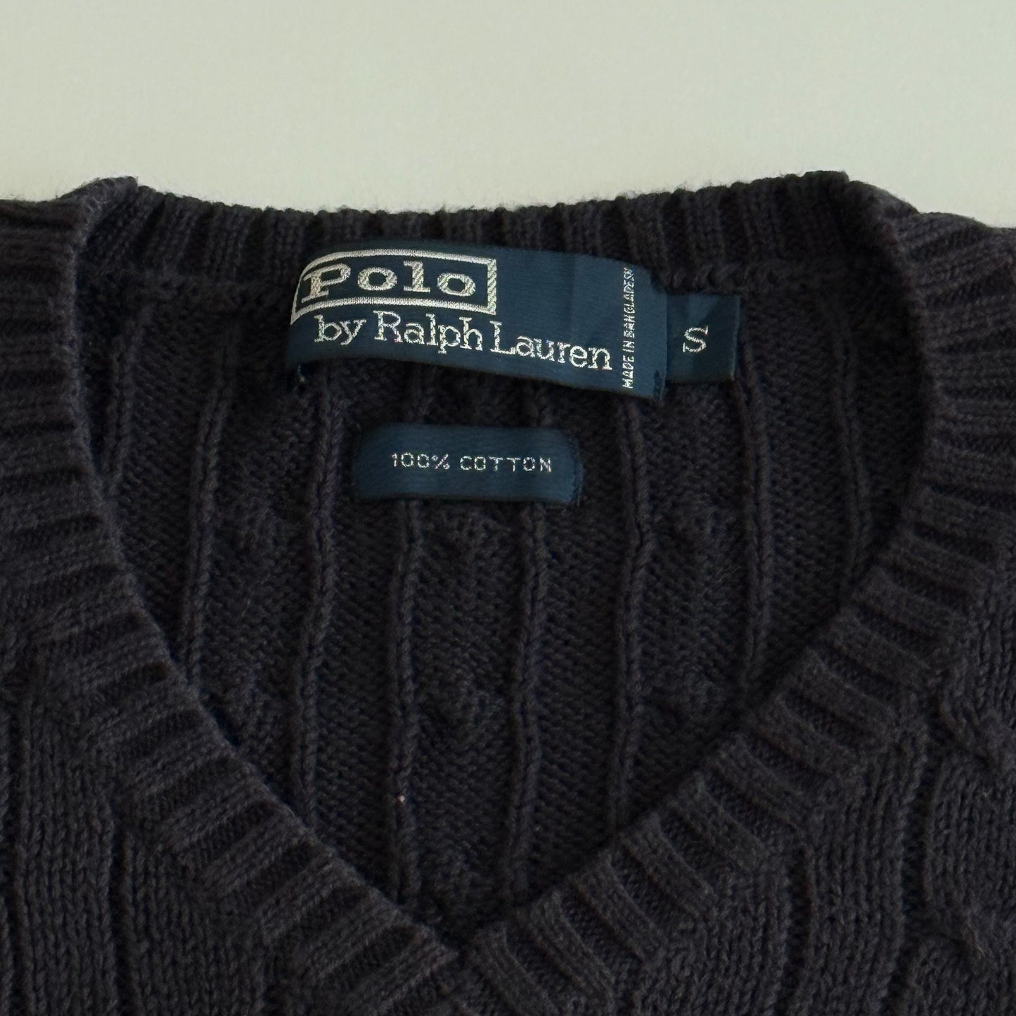 Ralph Lauren Cable Knit Vest - Small