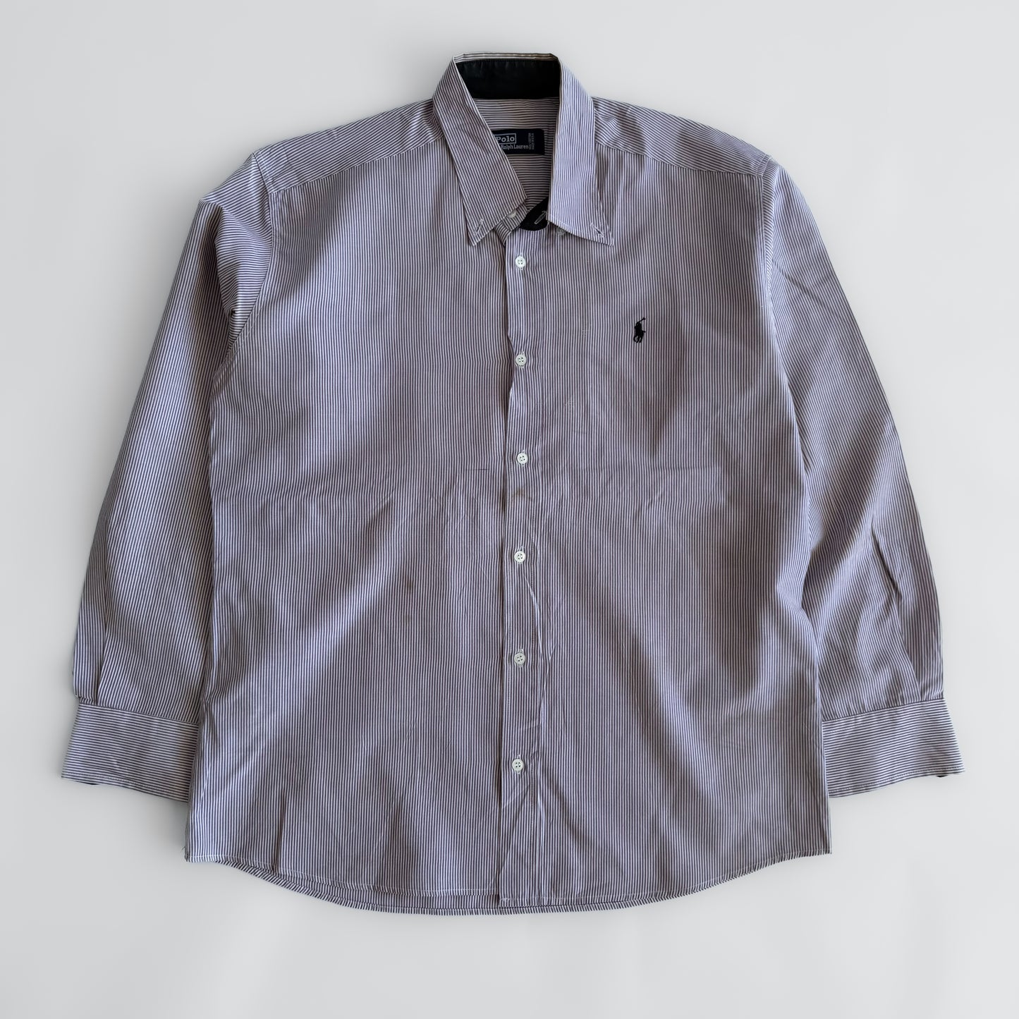 Ralph Lauren Striped Button Up Shirt - Large