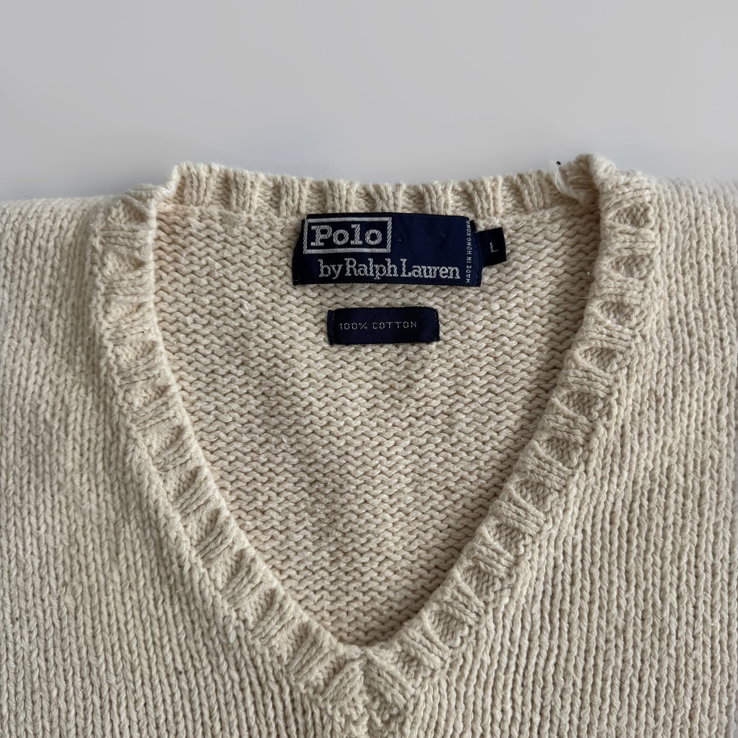 Ralph Lauren Heavy Knit Vest - Large