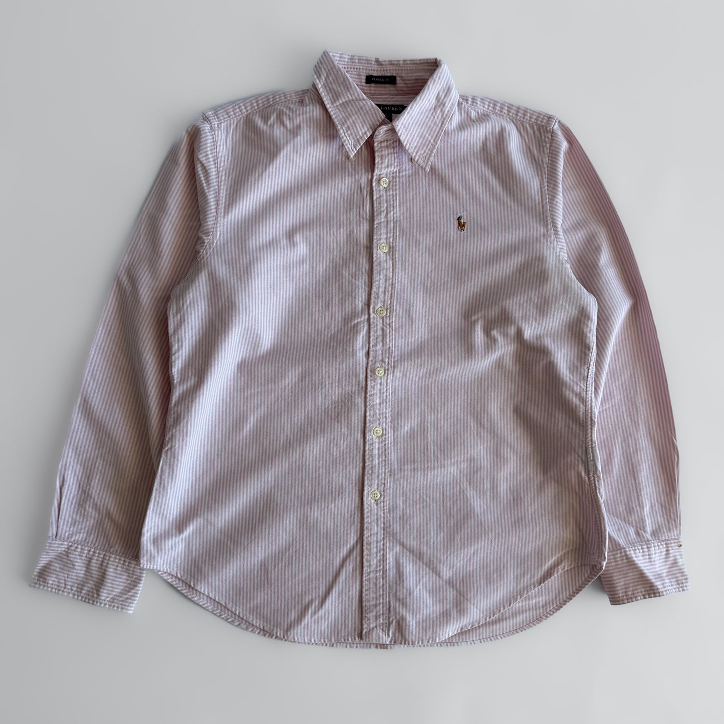Ralph Lauren Striped Button Up Shirt - Medium