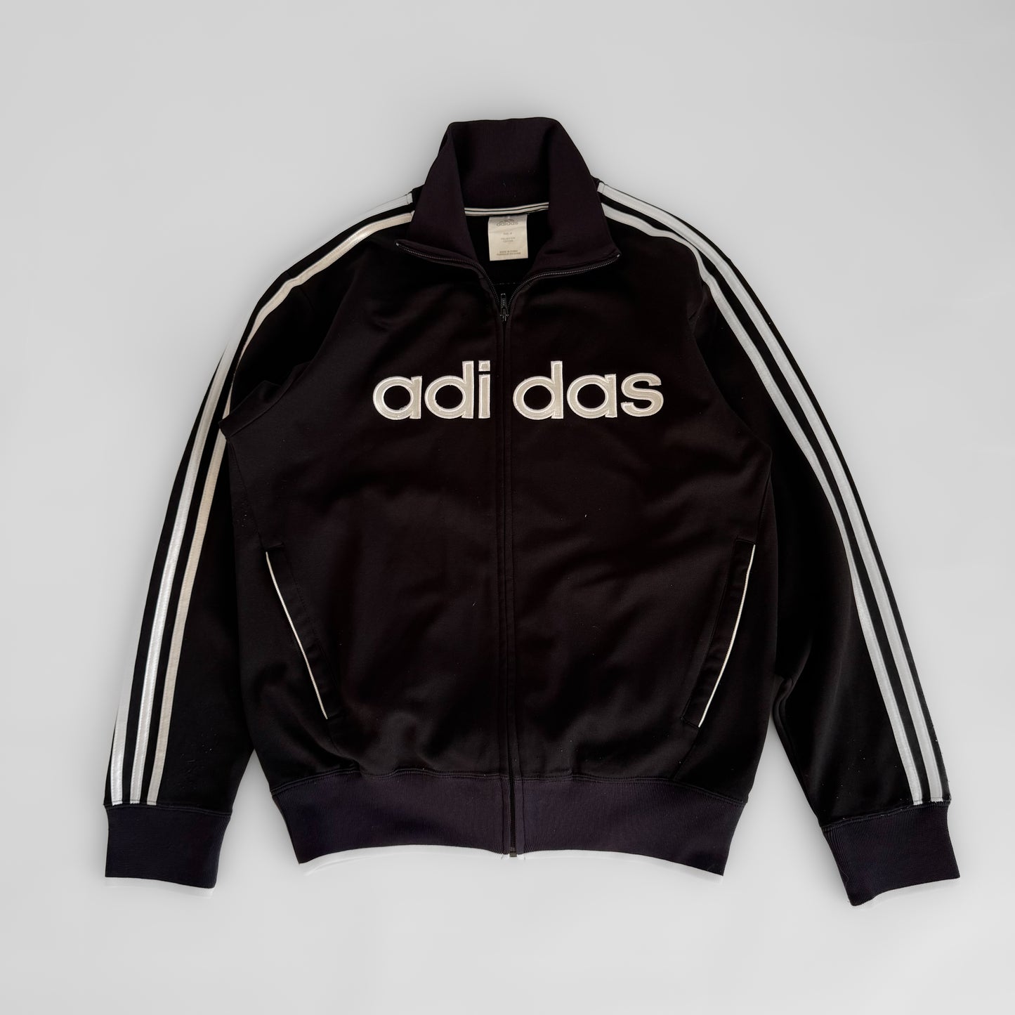 Adidas Three Stripe Track Jacket - Medium