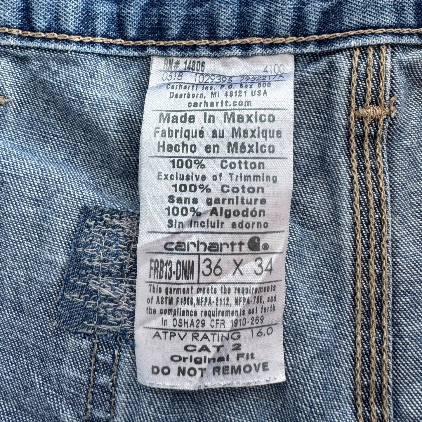 Carhartt Carpenter Jeans - 36 X 34