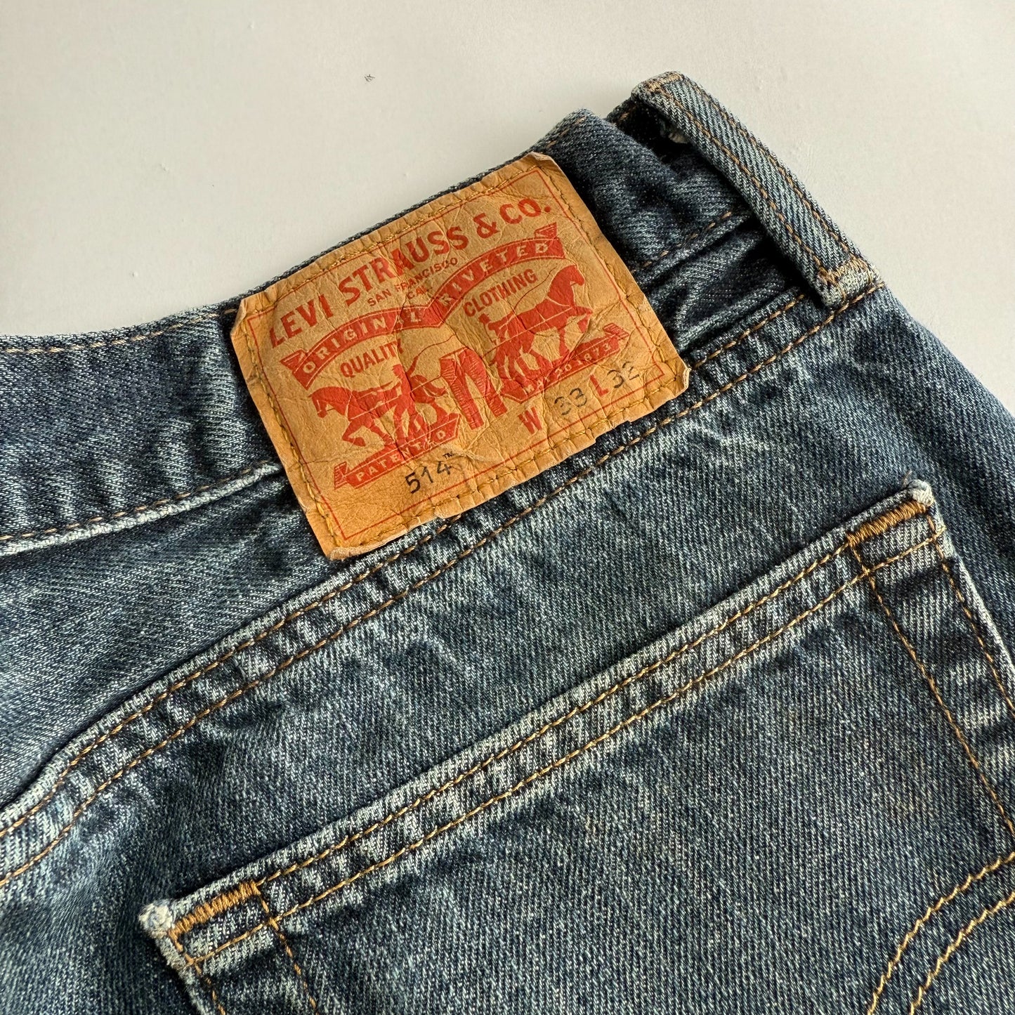Levis 514 Straight Leg Jeans - 33 X 32