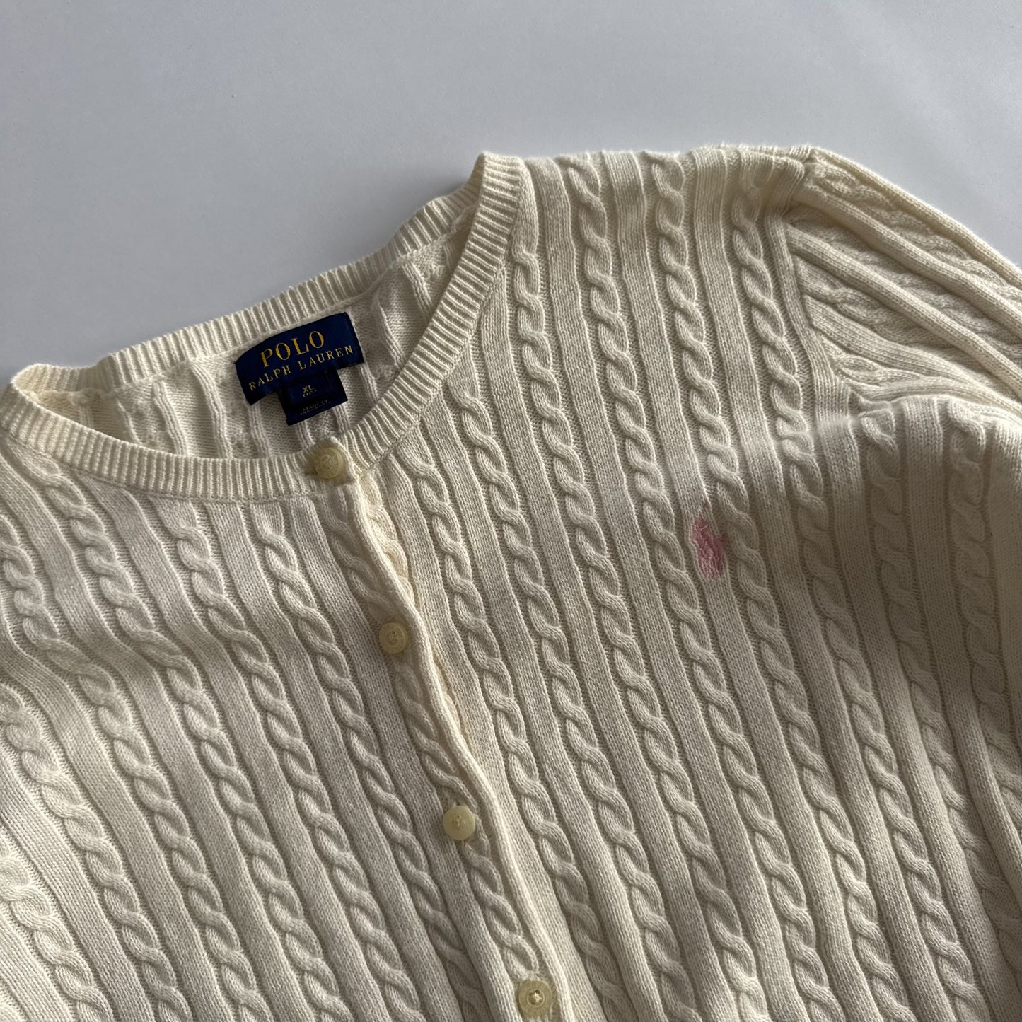 Ralph Lauren Cable Knit Cardigan - Small