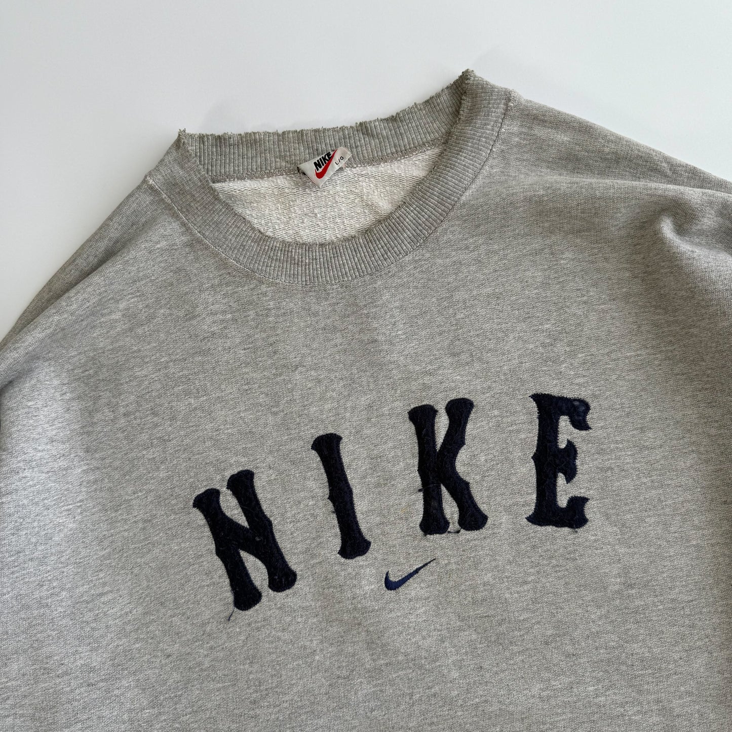 90s Nike Spell Out Sweatshirt - Large