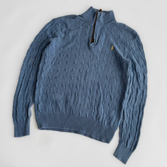 Ralph Lauren Cable Knit Quarter Zip - Medium