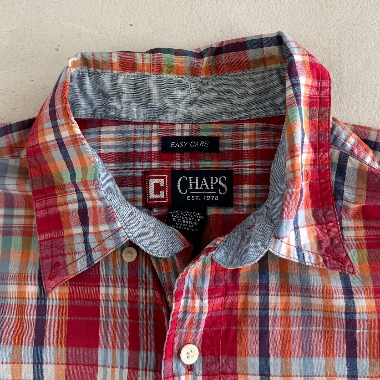 Chaps Ralph Lauren Button Up Shirt - Medium