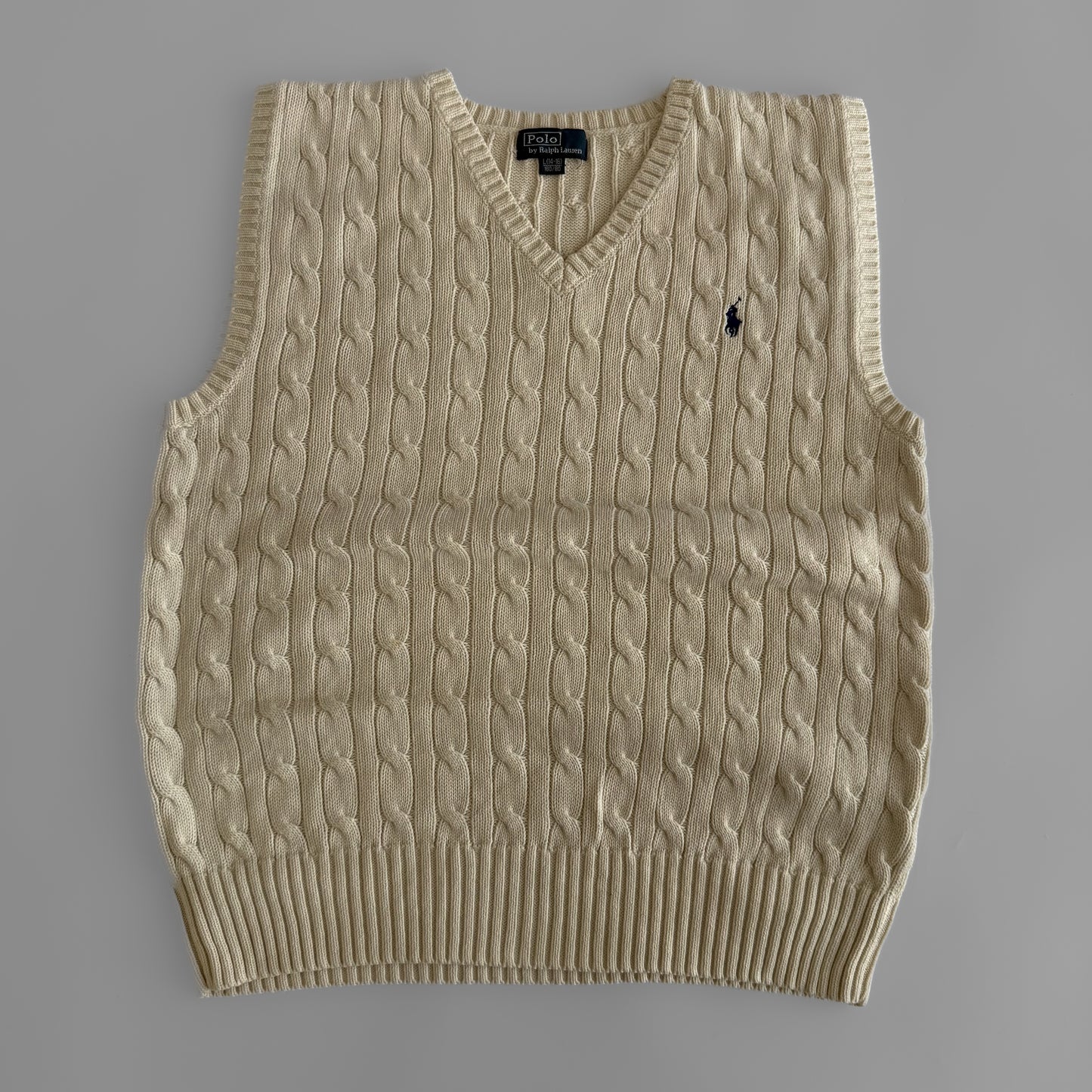 Ralph Lauren Cable Knit Vest - Medium