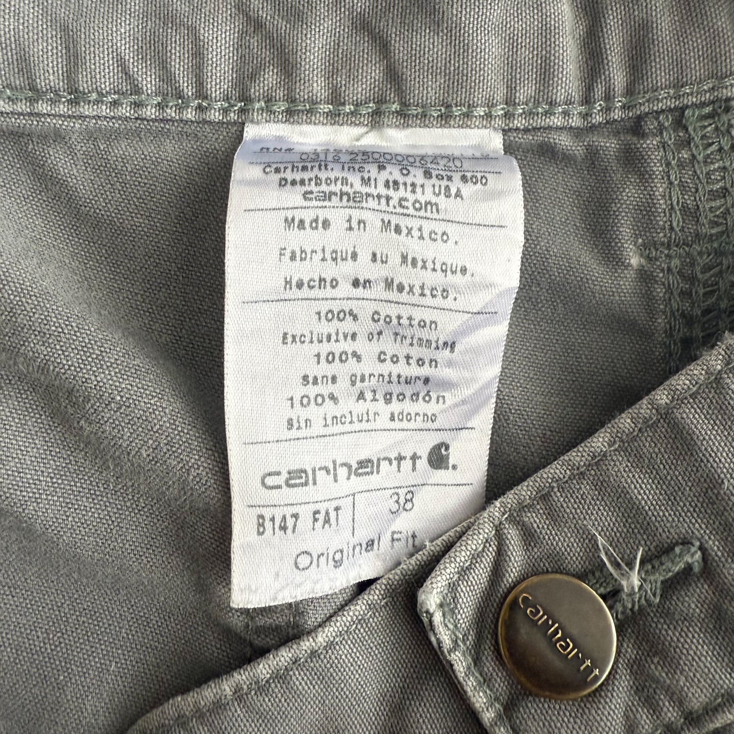 Carhartt Carpenter Shorts - 38”