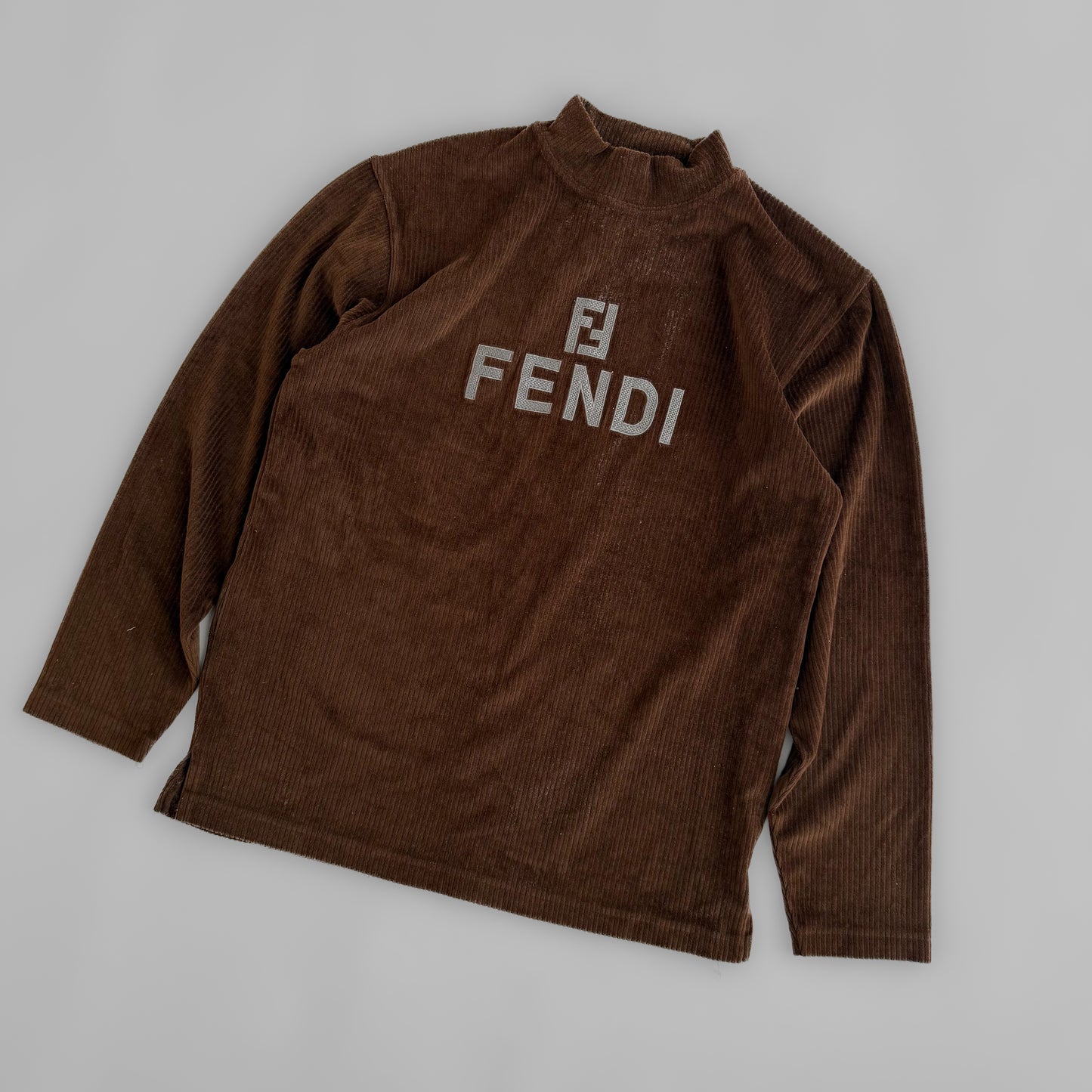 90s Fendi Velvet Sweatshirt - Medium
