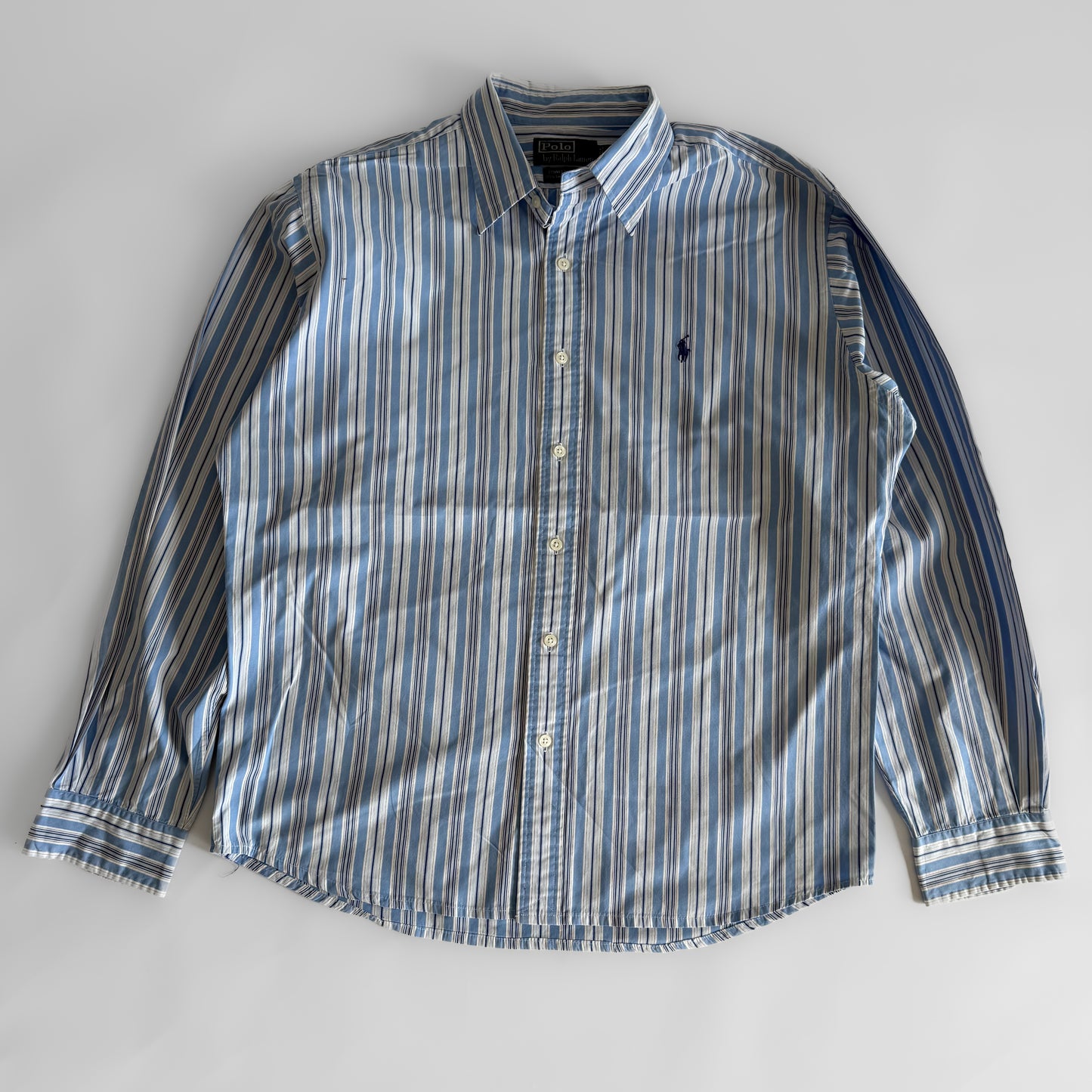Ralph Lauren Striped Button Up Shirt - Large