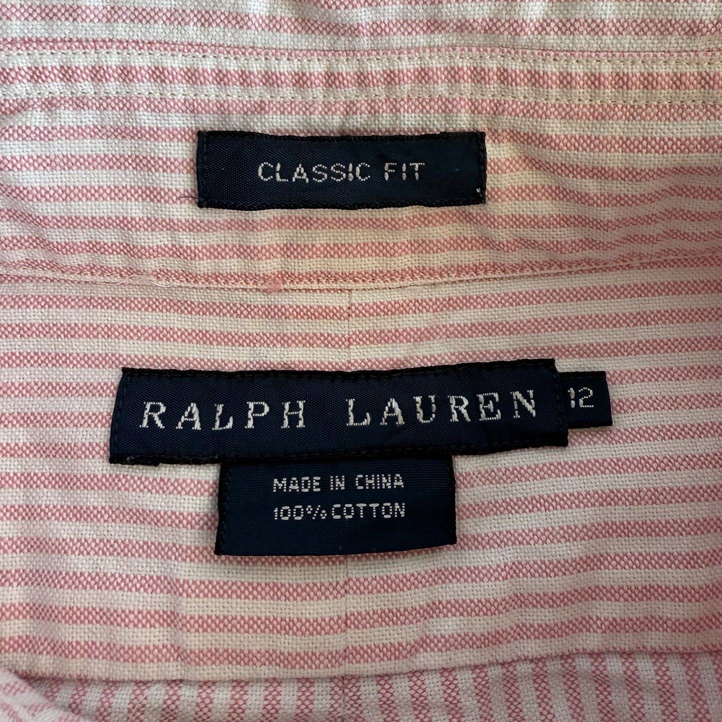 Ralph Lauren Striped Button Up Shirt - Medium