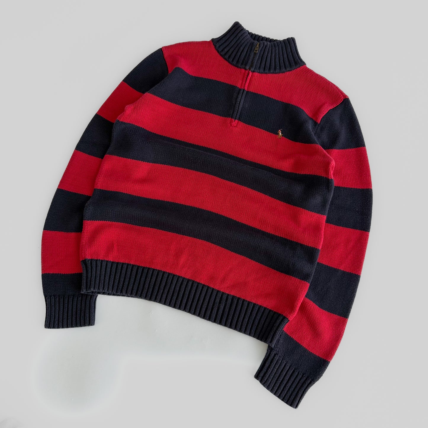 Ralph Lauren Striped Quarter Zip - Medium