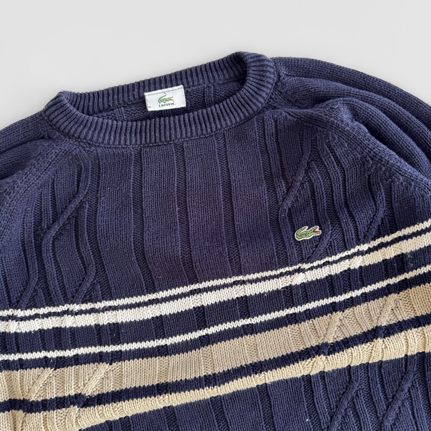 Lacoste Striped Knit - Medium