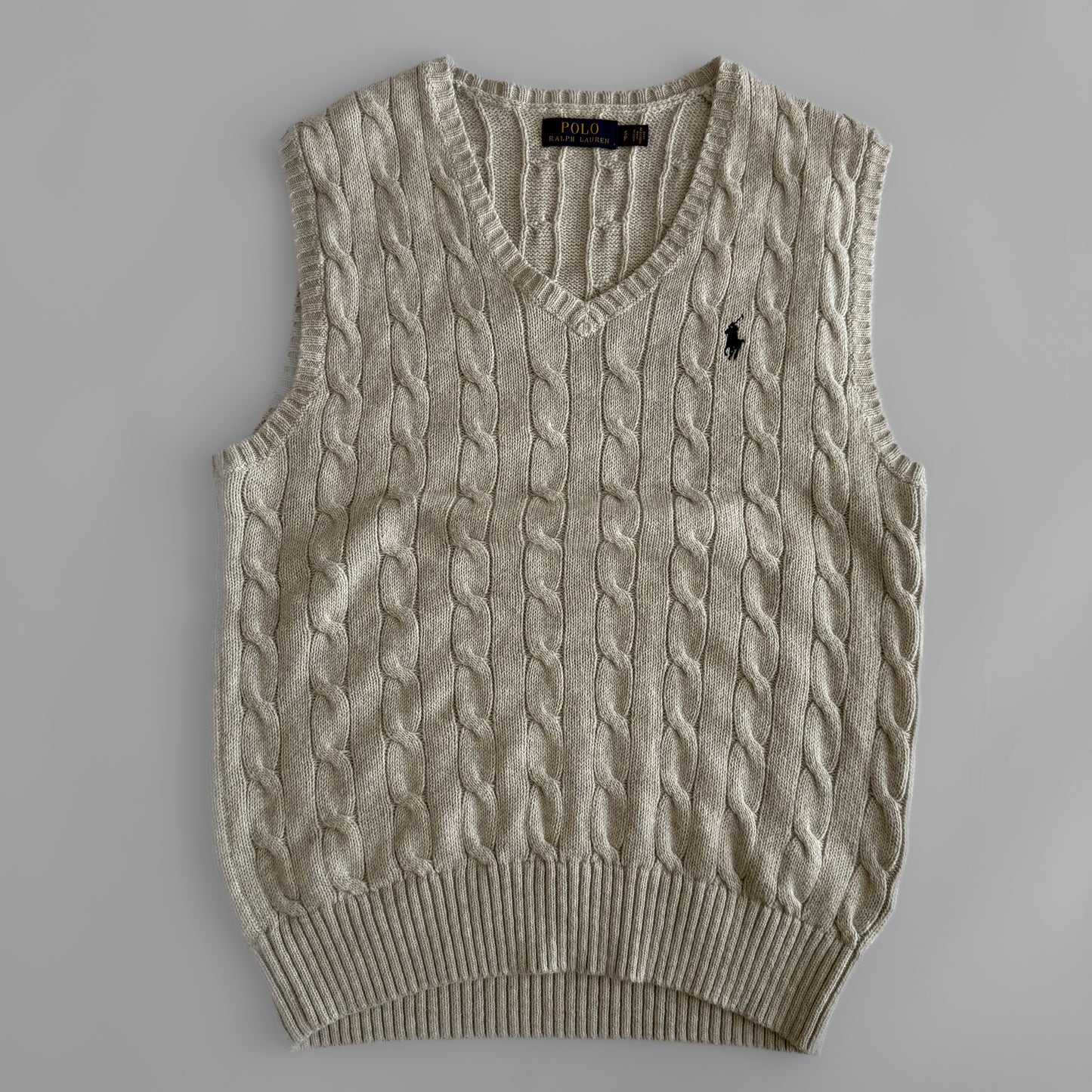 Ralph Lauren Cable Knit Vest - Small