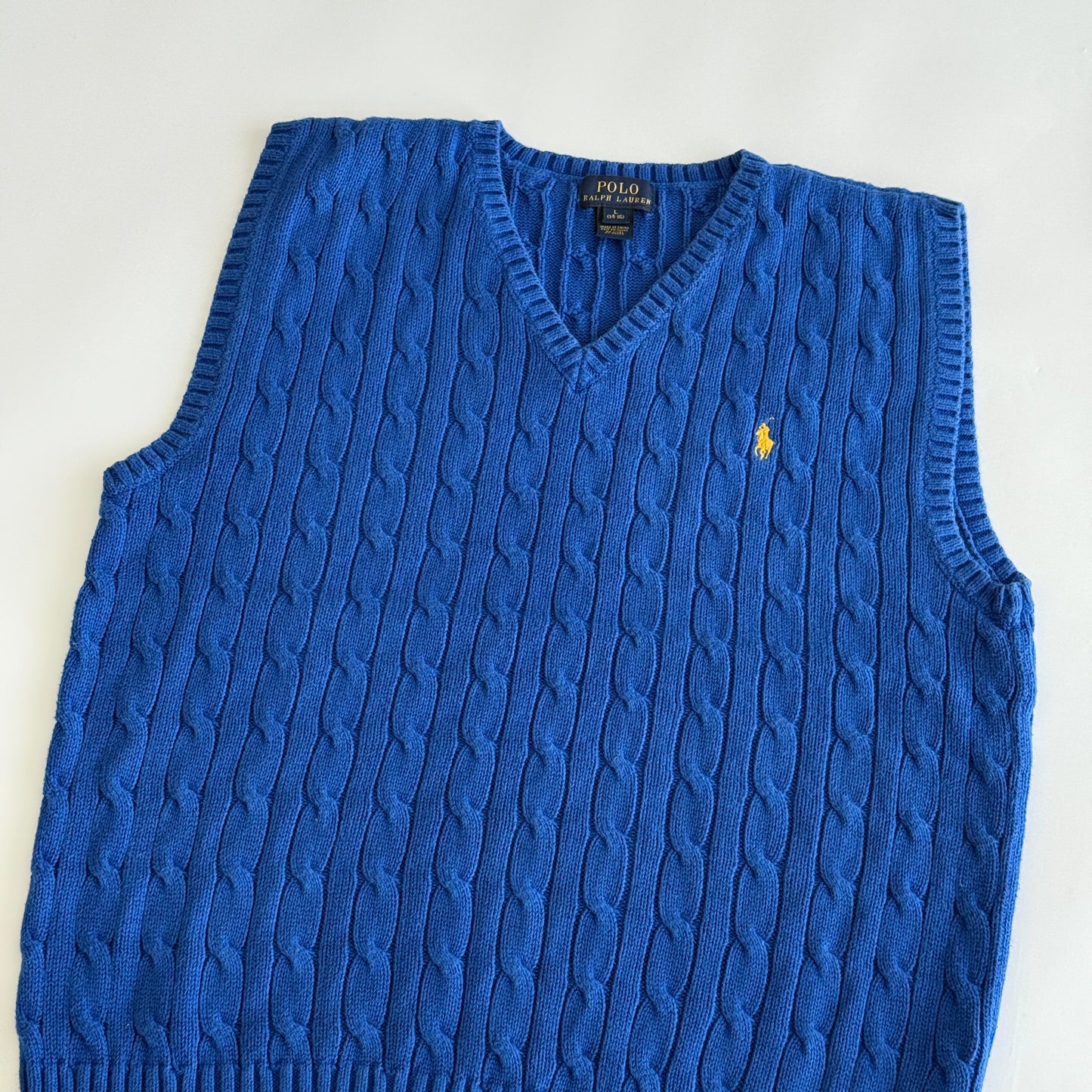Ralph Lauren Cable Knit Vest - Medium