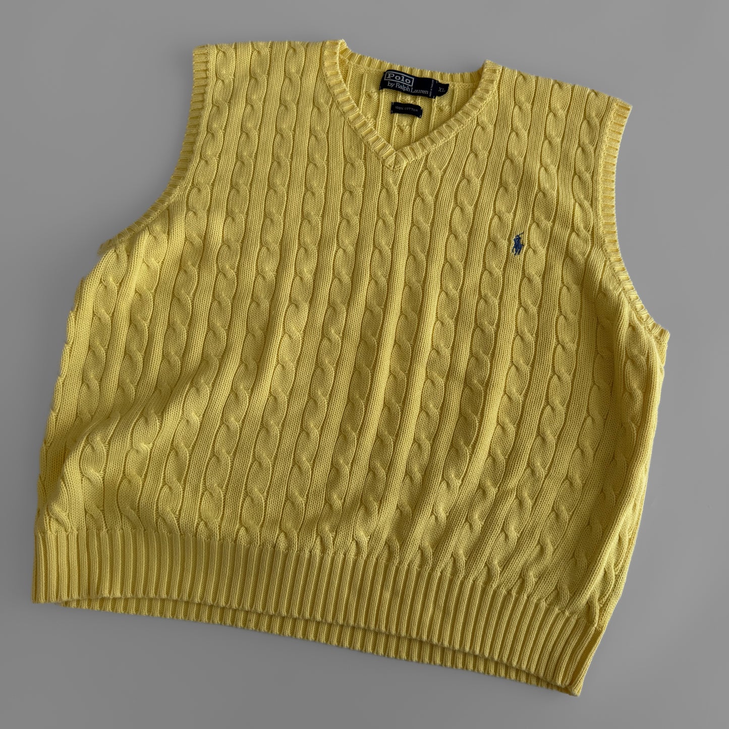 Ralph Lauren Cable Knit Vest - XL