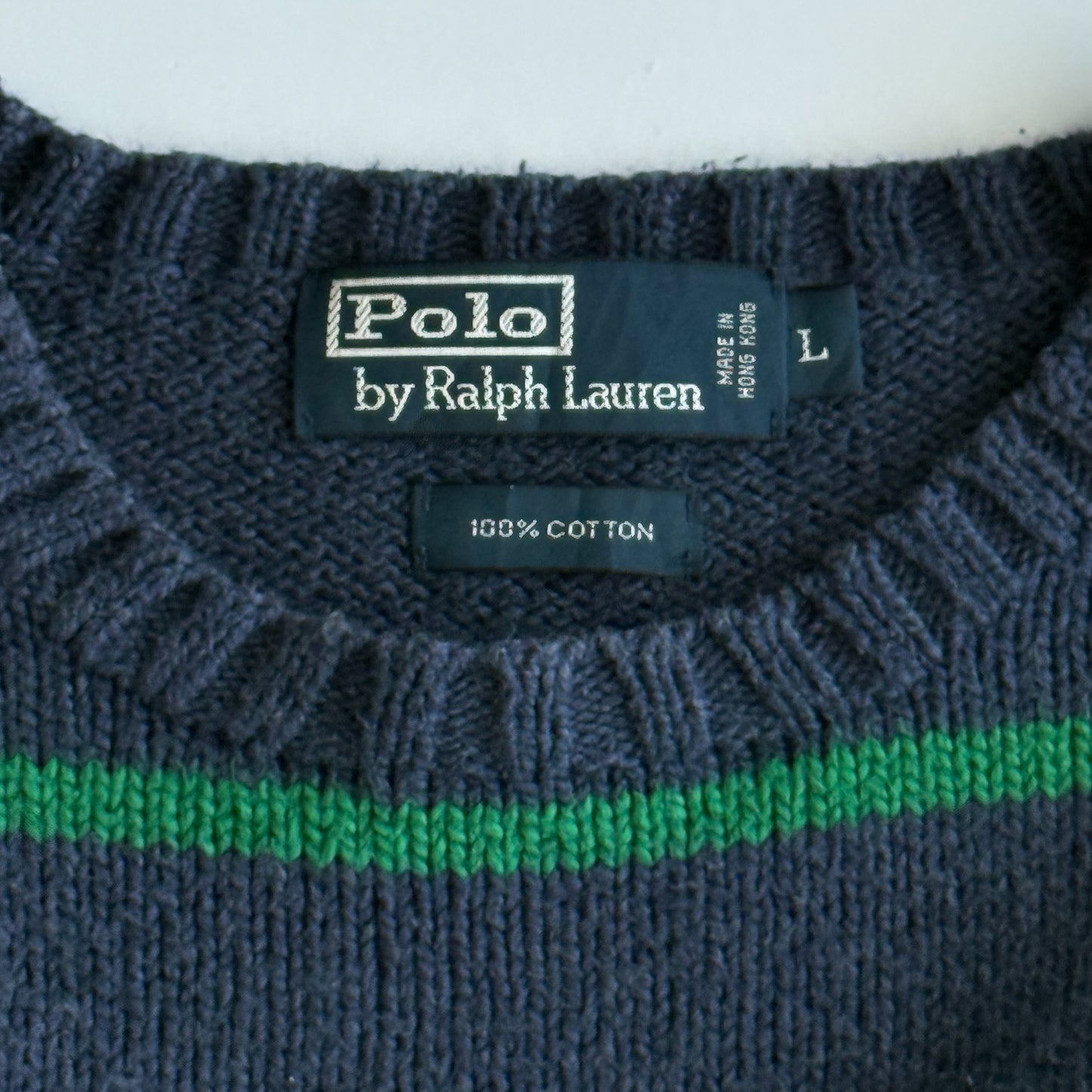 Ralph Lauren Striped Heavy Knit - Large
