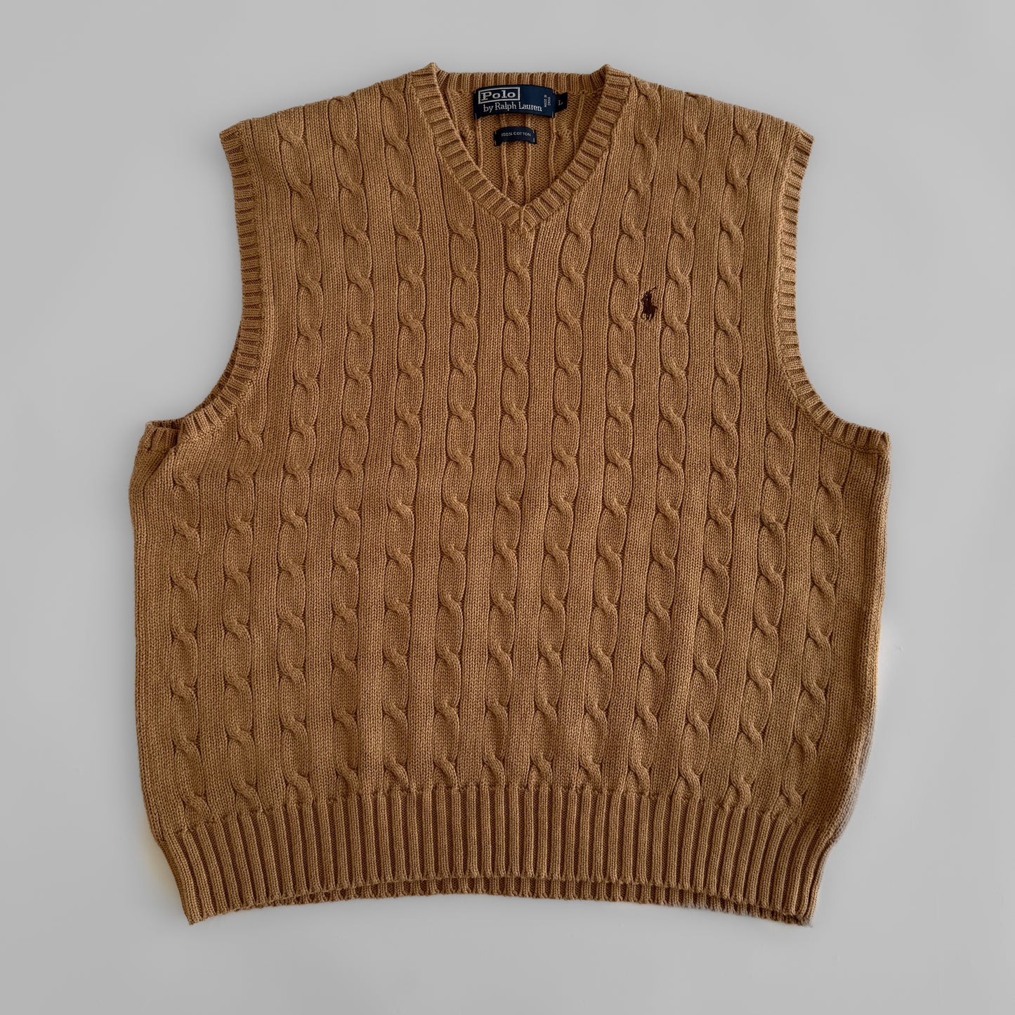 Ralph Lauren Cable Knit Vest - Large