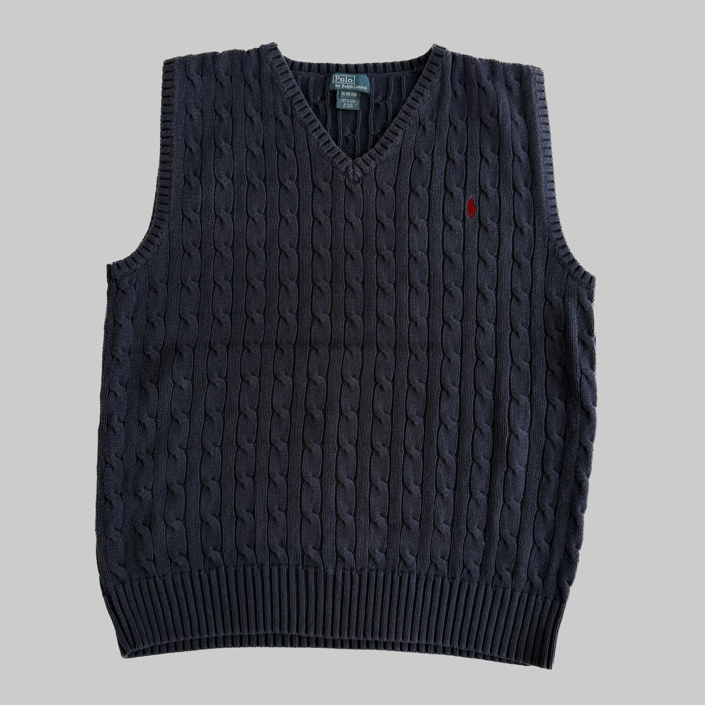 Ralph Lauren Cable Knit Vest - Small