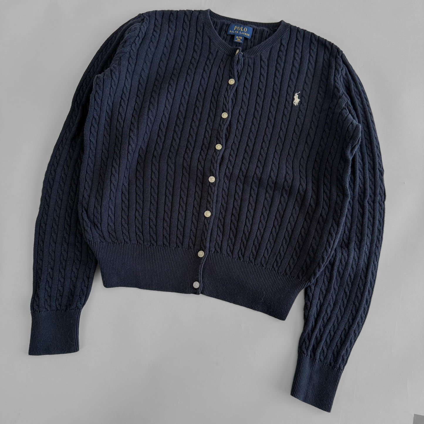 Ralph Lauren Cable Knit Cardigan - Medium